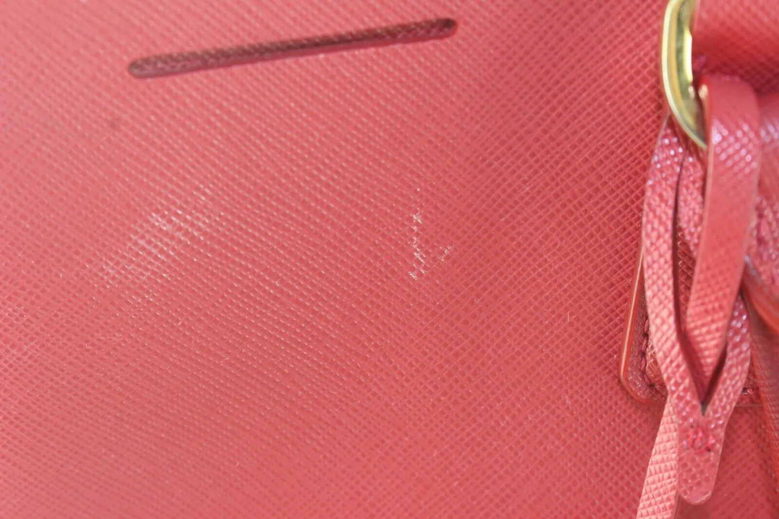 Prada Red Saffiano Luxe Tote 3PR105K