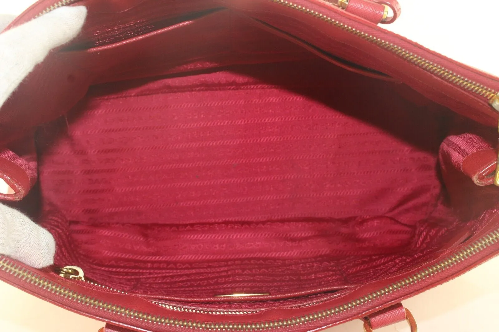 Prada Red Saffiano Luxe Tote 3PR105K