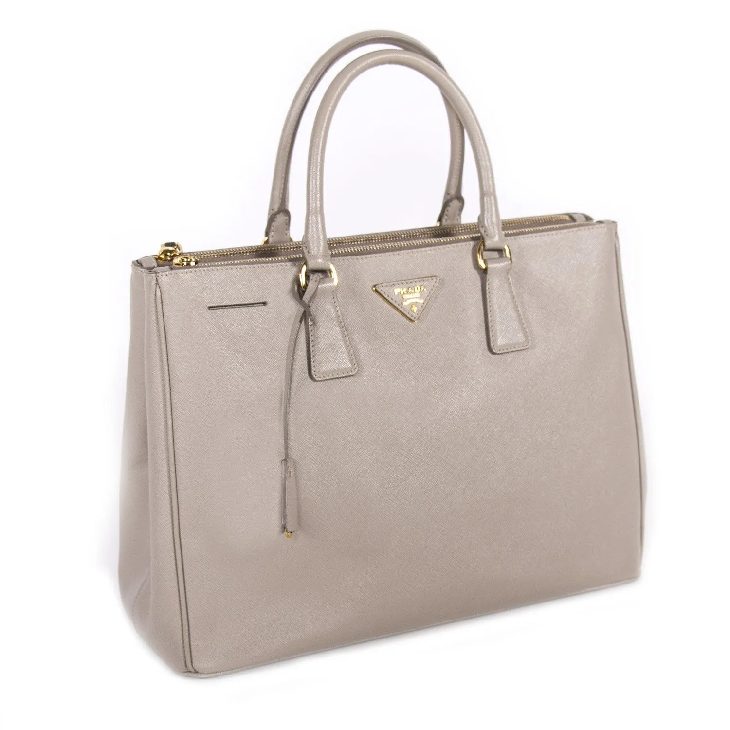 Prada Saffiano Double Zip Tote