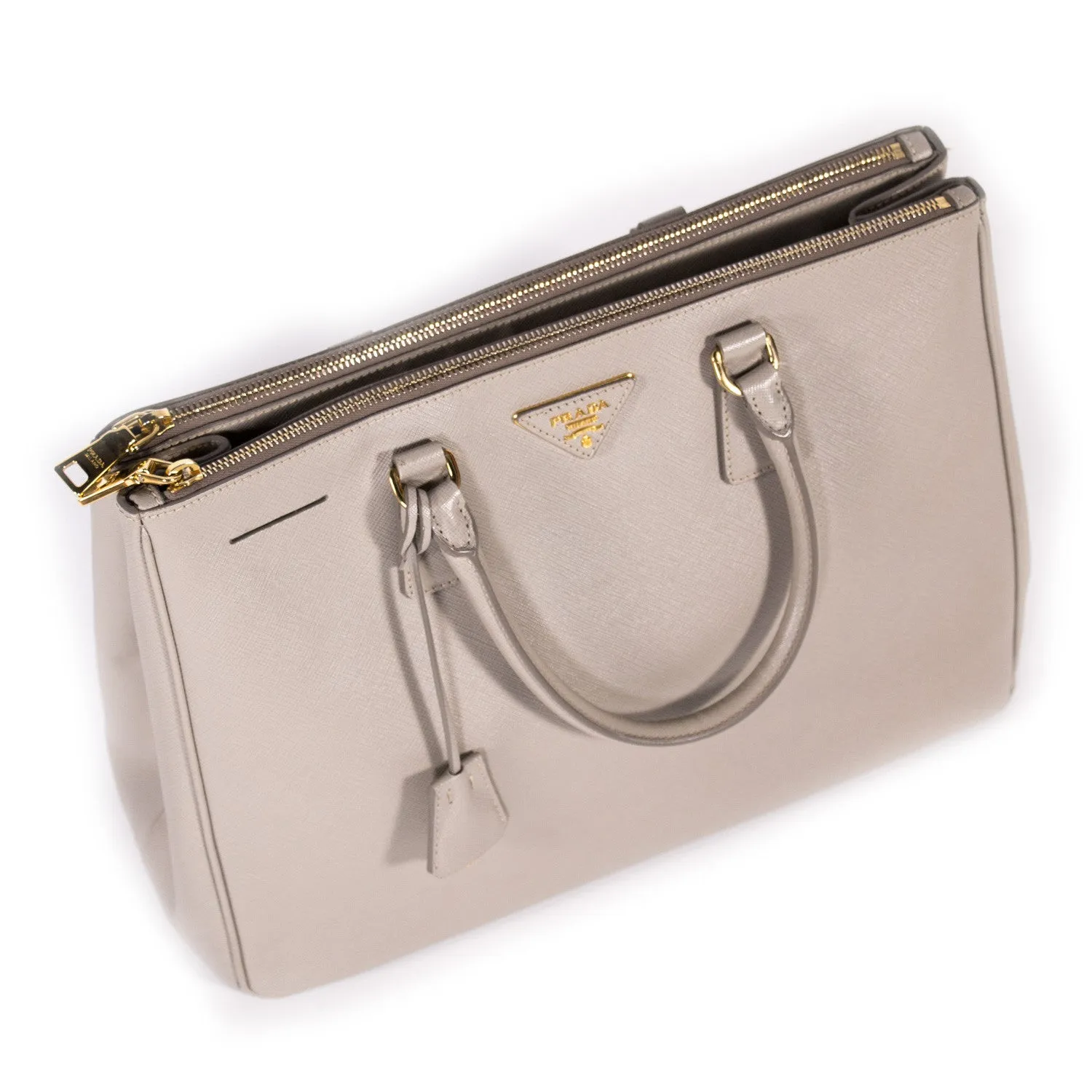 Prada Saffiano Double Zip Tote