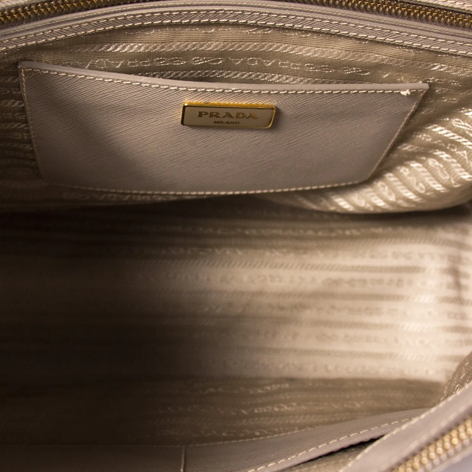 Prada Saffiano Double Zip Tote