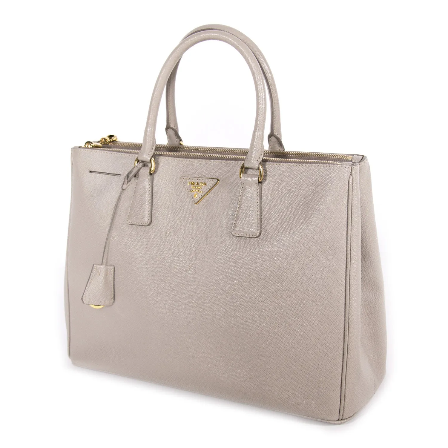 Prada Saffiano Double Zip Tote