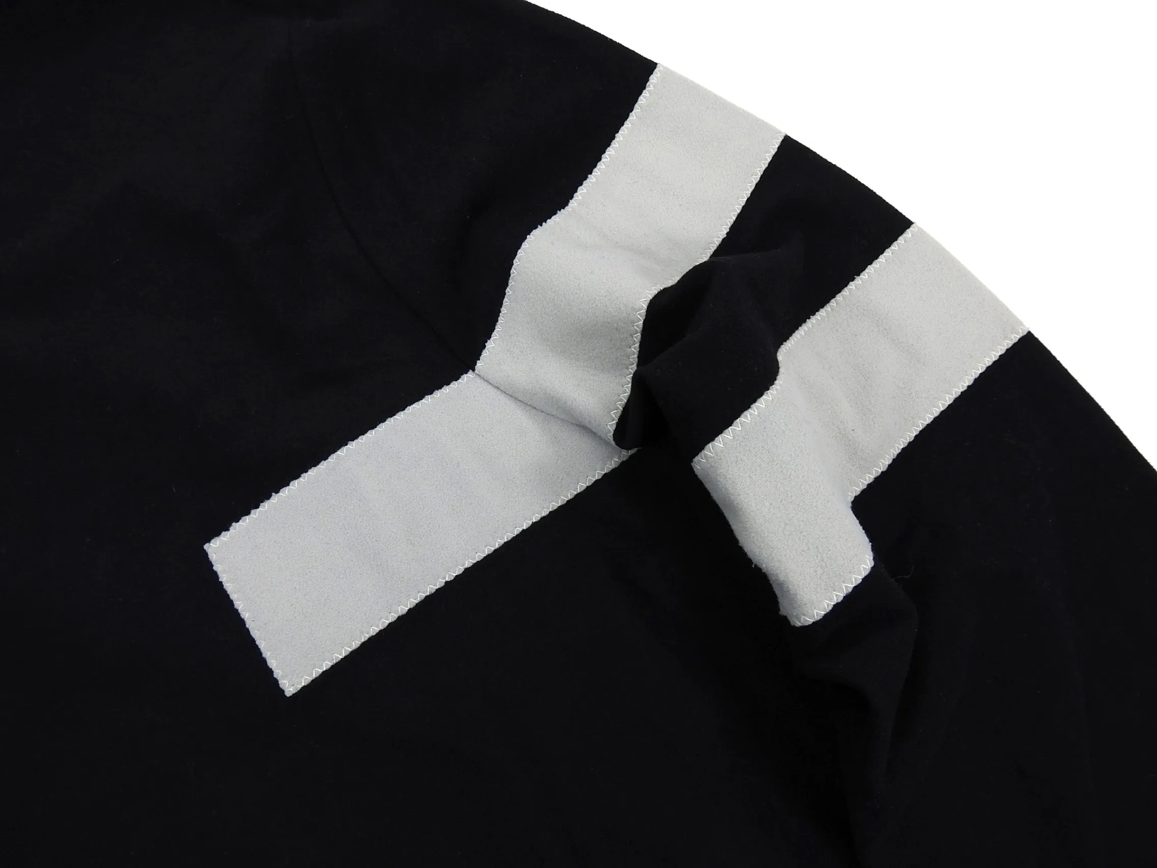 Prada Sport Black and Grey Banded Zip Up Long Sleeve Top - L