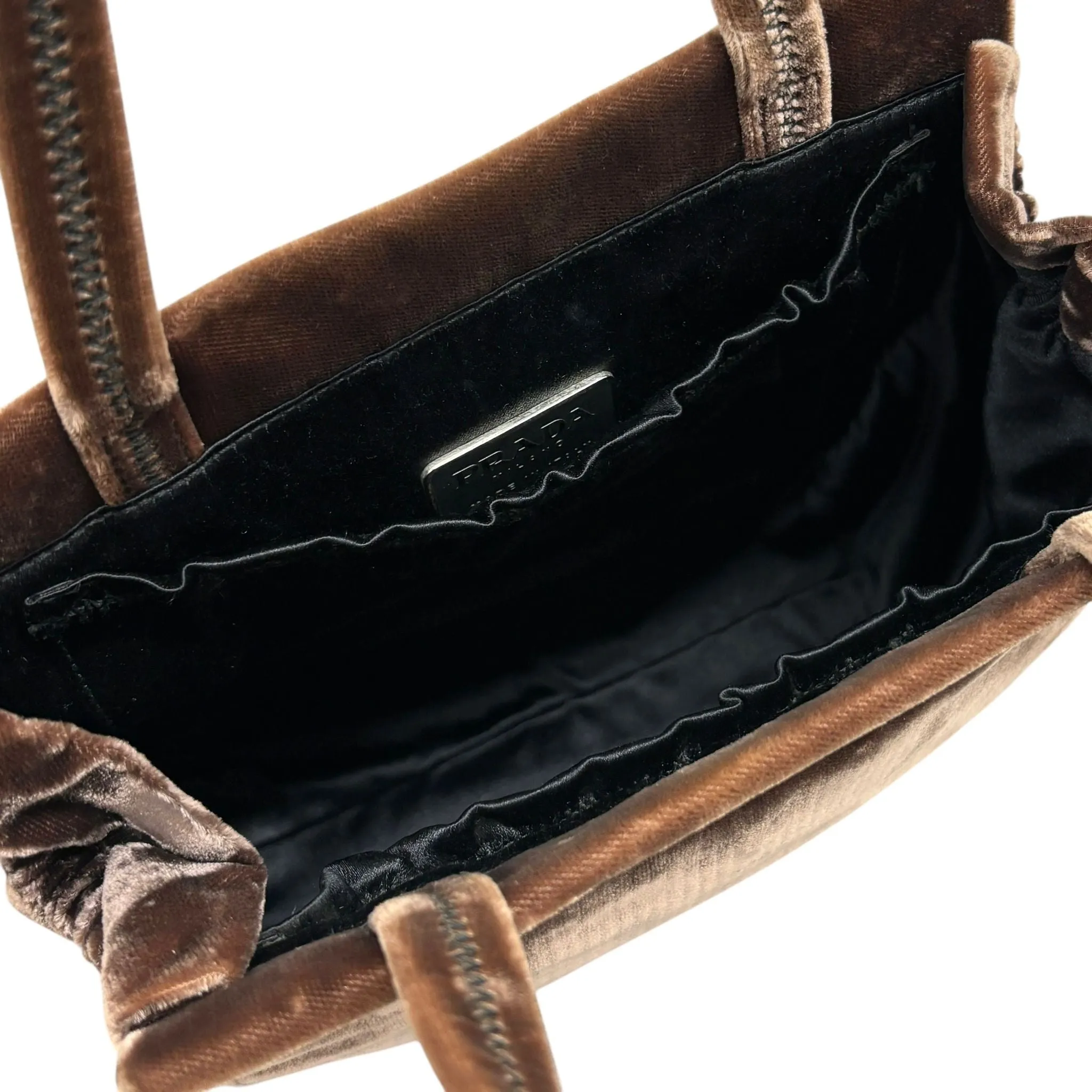 Prada Velvet Top Handle Bag