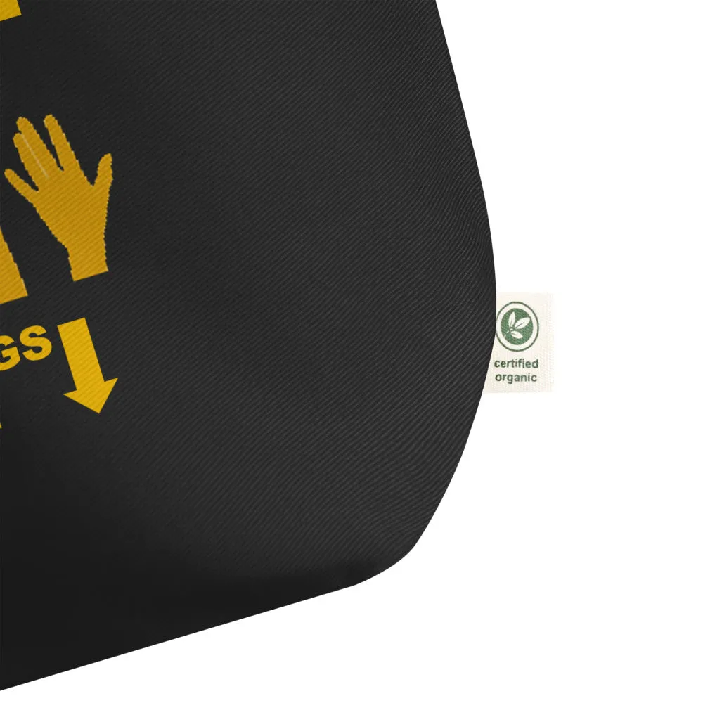 Praises Up Large organic tote bag