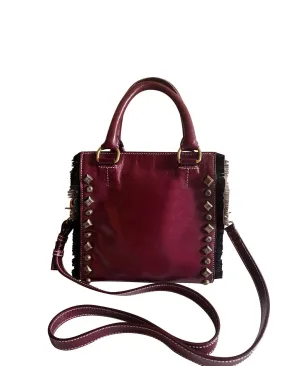 Pre-Owned Cognac Studded Petite Handbag - Crossbody | Sustainable Style