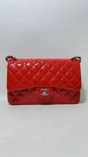 Preloved Chanel Flap Patent Leather Bag in Red - Shoulder Bag