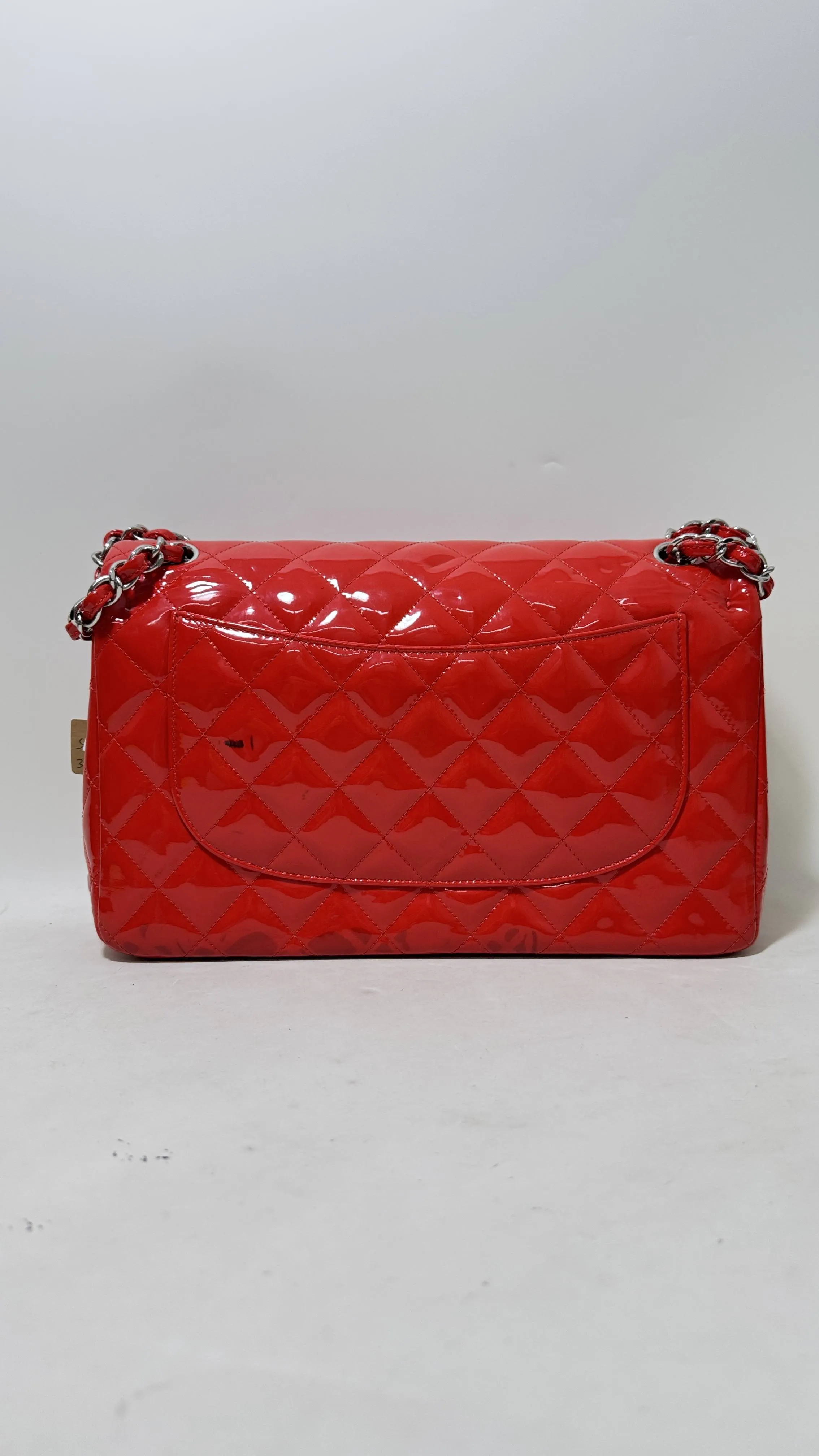 Preloved Chanel Flap Patent Leather Bag in Red - Shoulder Bag