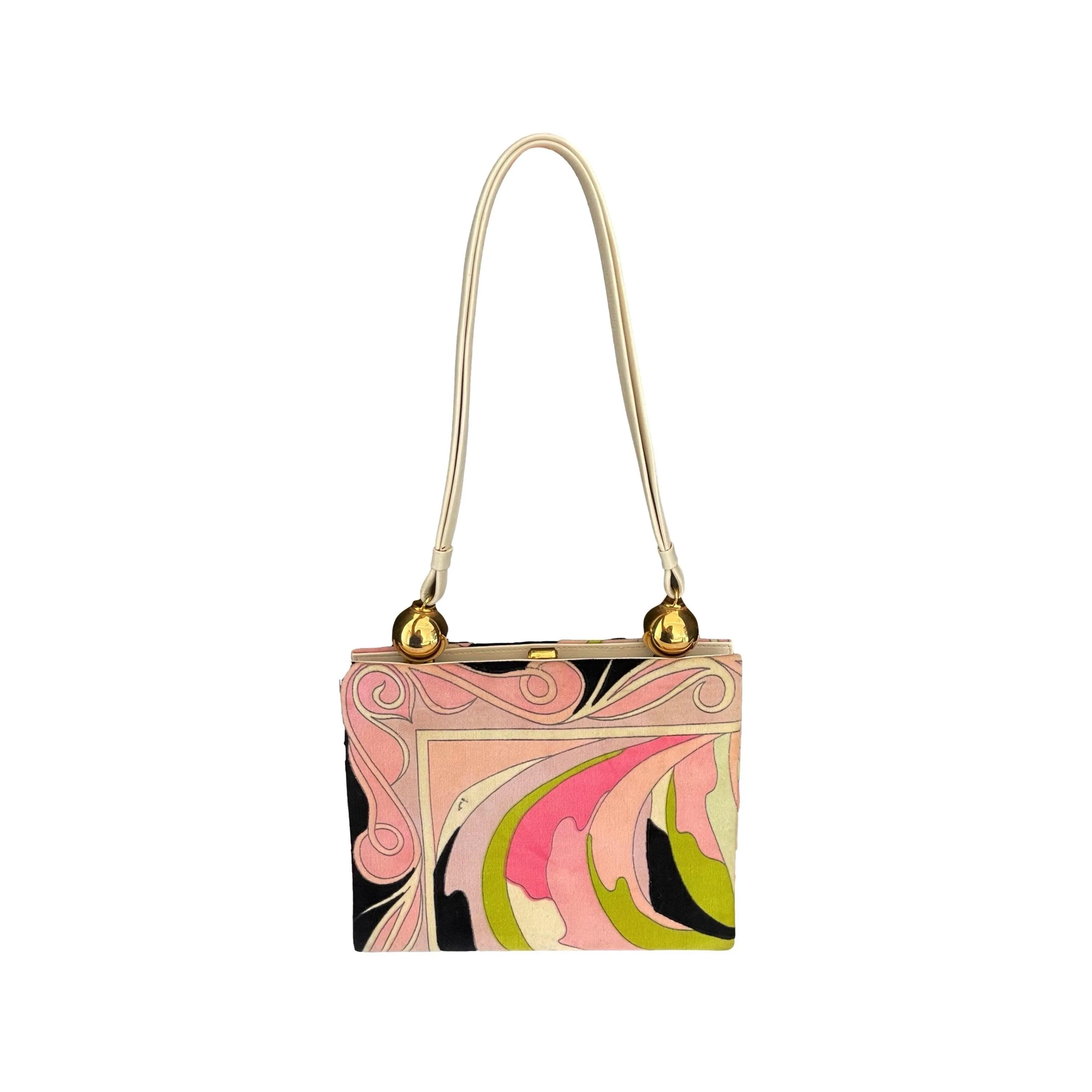Pucci Pink Print Clasp Bag