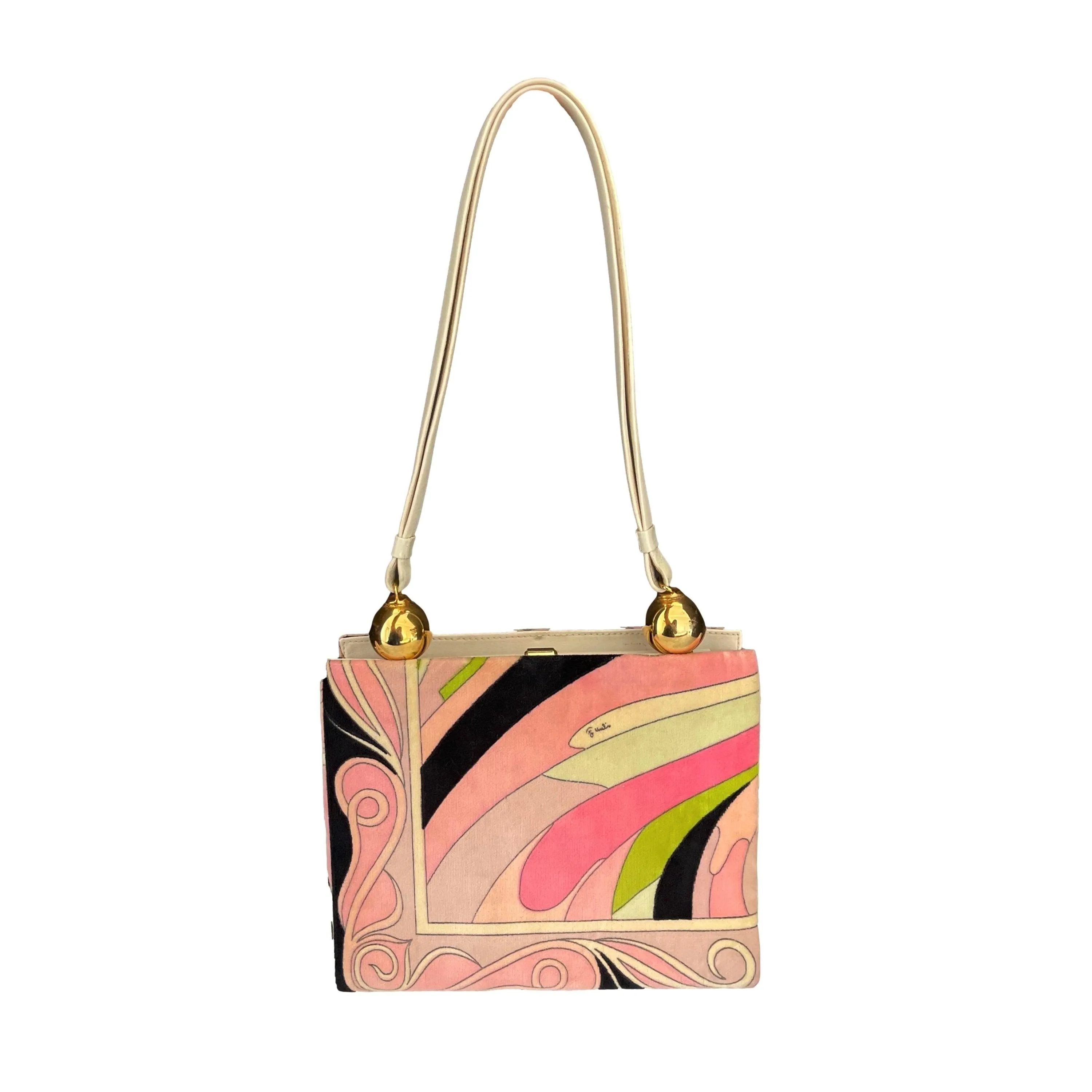 Pucci Pink Print Clasp Bag