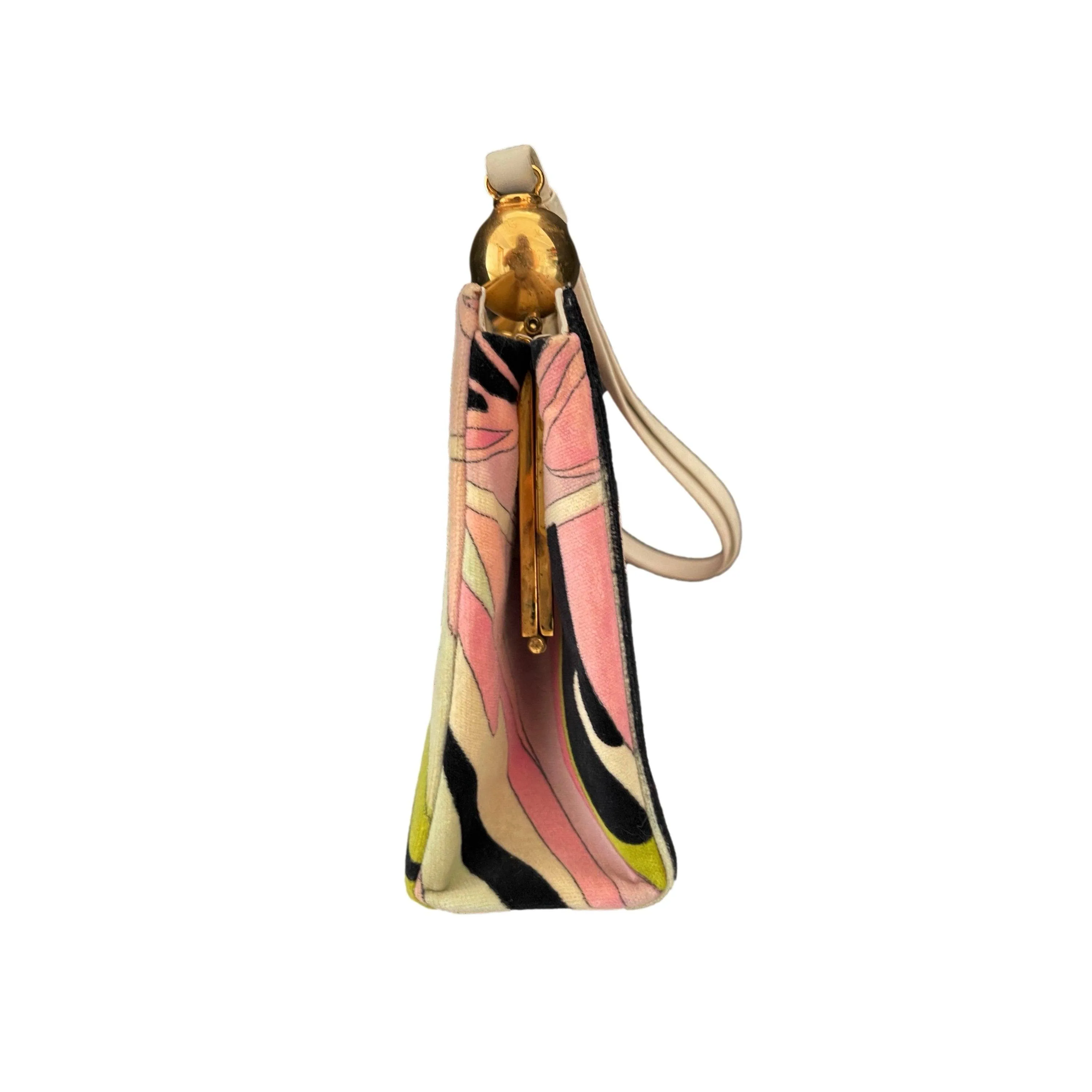 Pucci Pink Print Clasp Bag