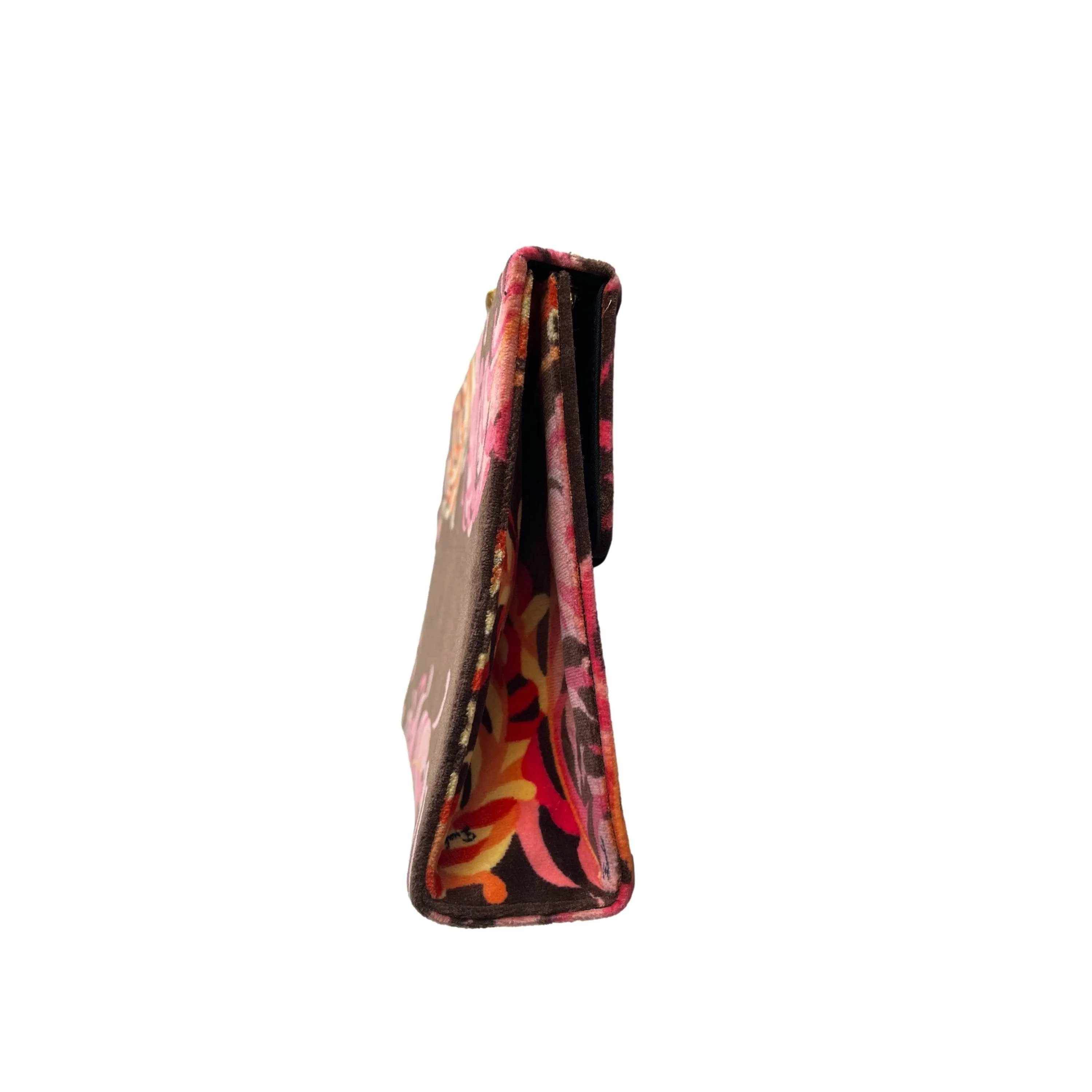 Pucci Pink Print Velvet Chain Bag