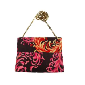 Pucci Pink Print Velvet Chain Bag