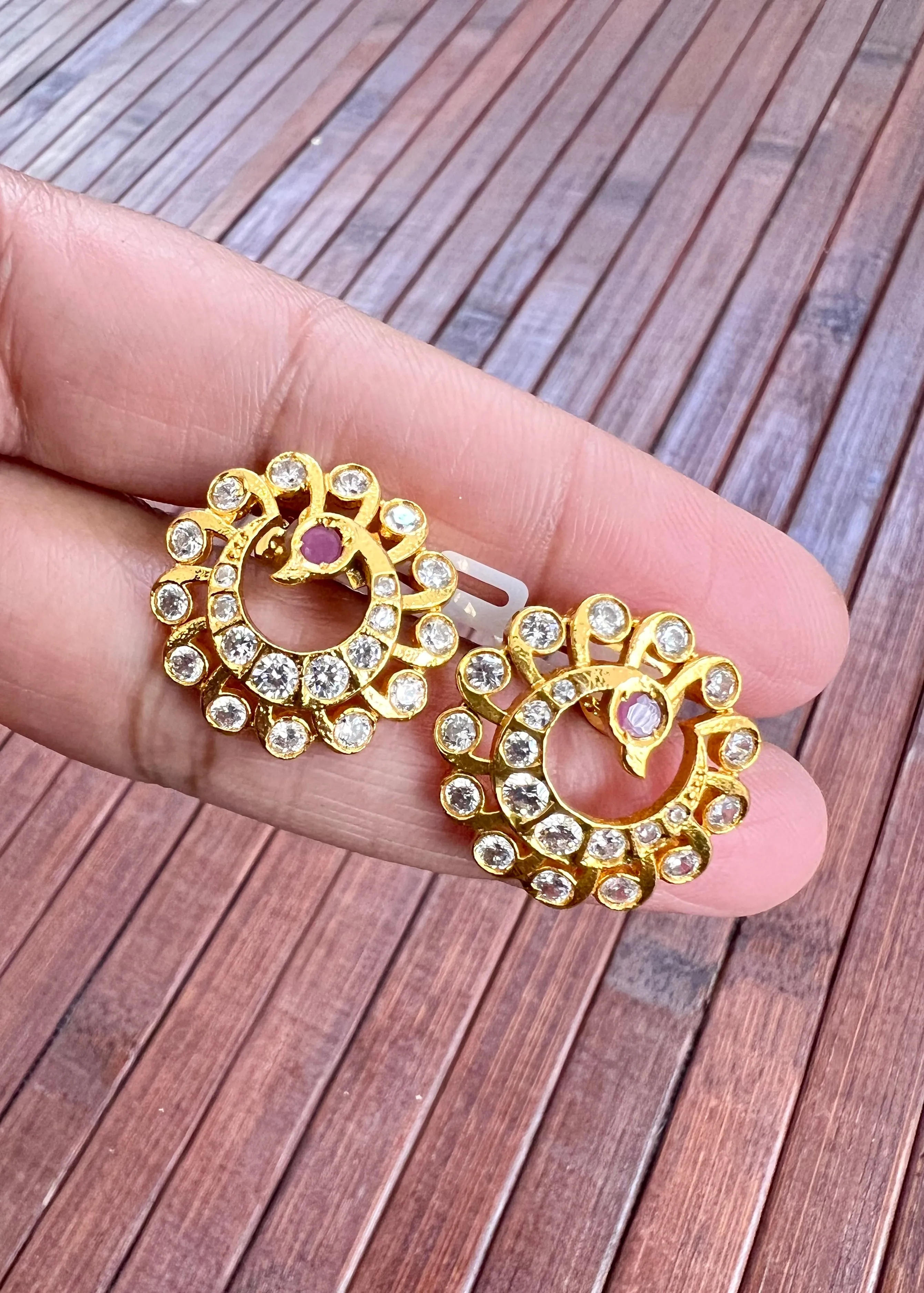 Pure 925 Silver CZ Earrings