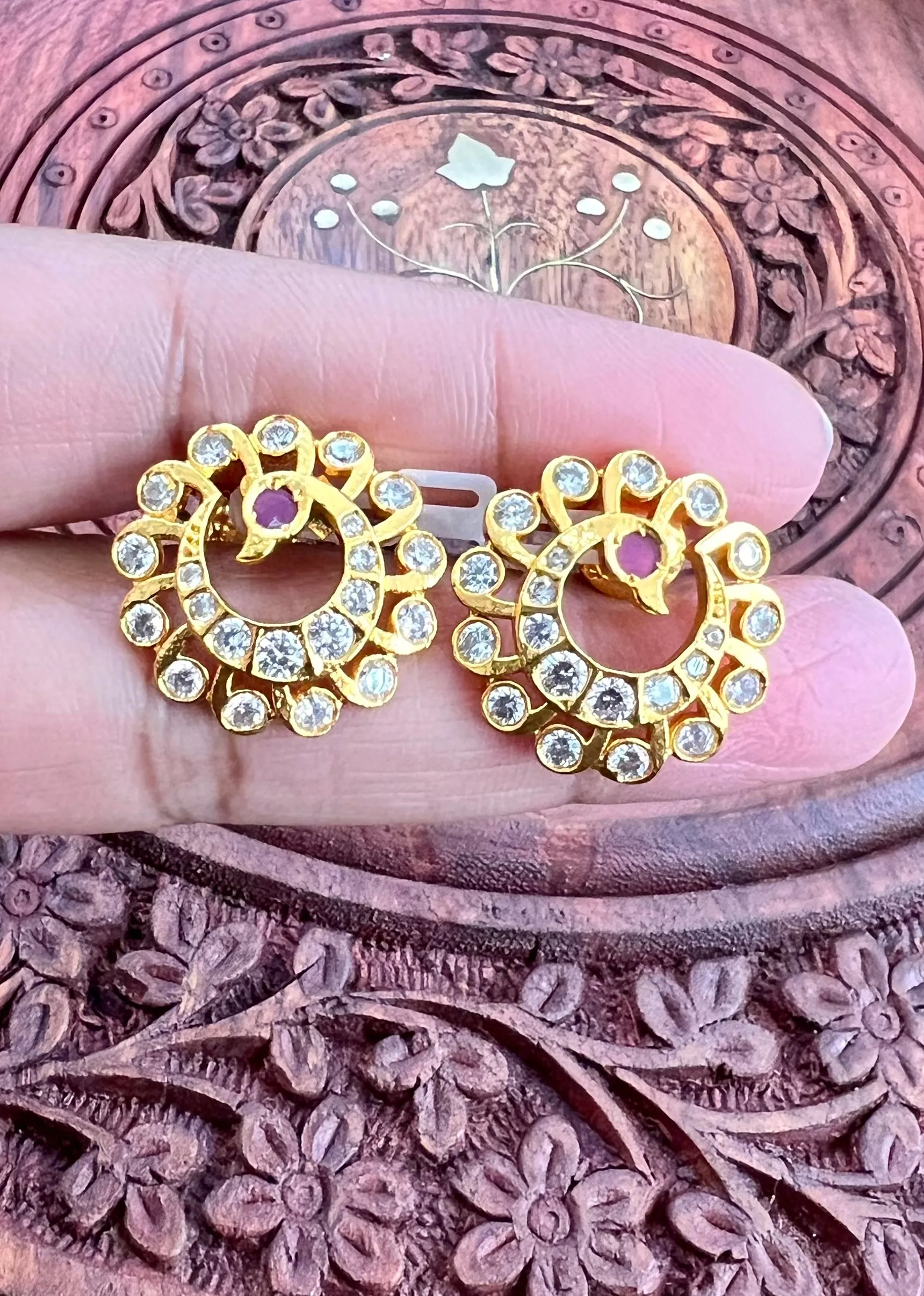 Pure 925 Silver CZ Earrings