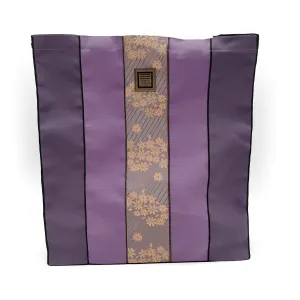 Purple and Orange Large Tote Bag