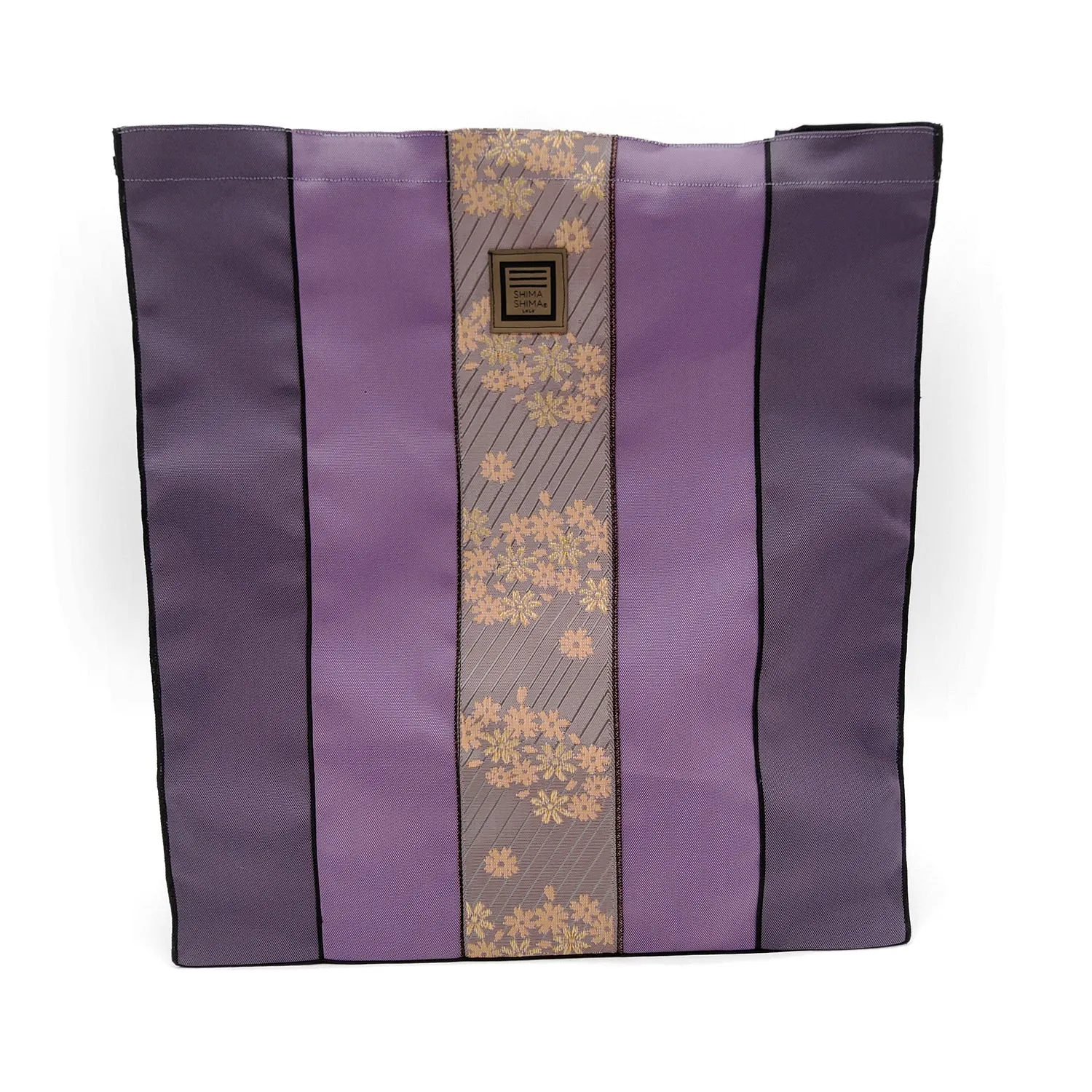 Purple and Orange Large Tote Bag