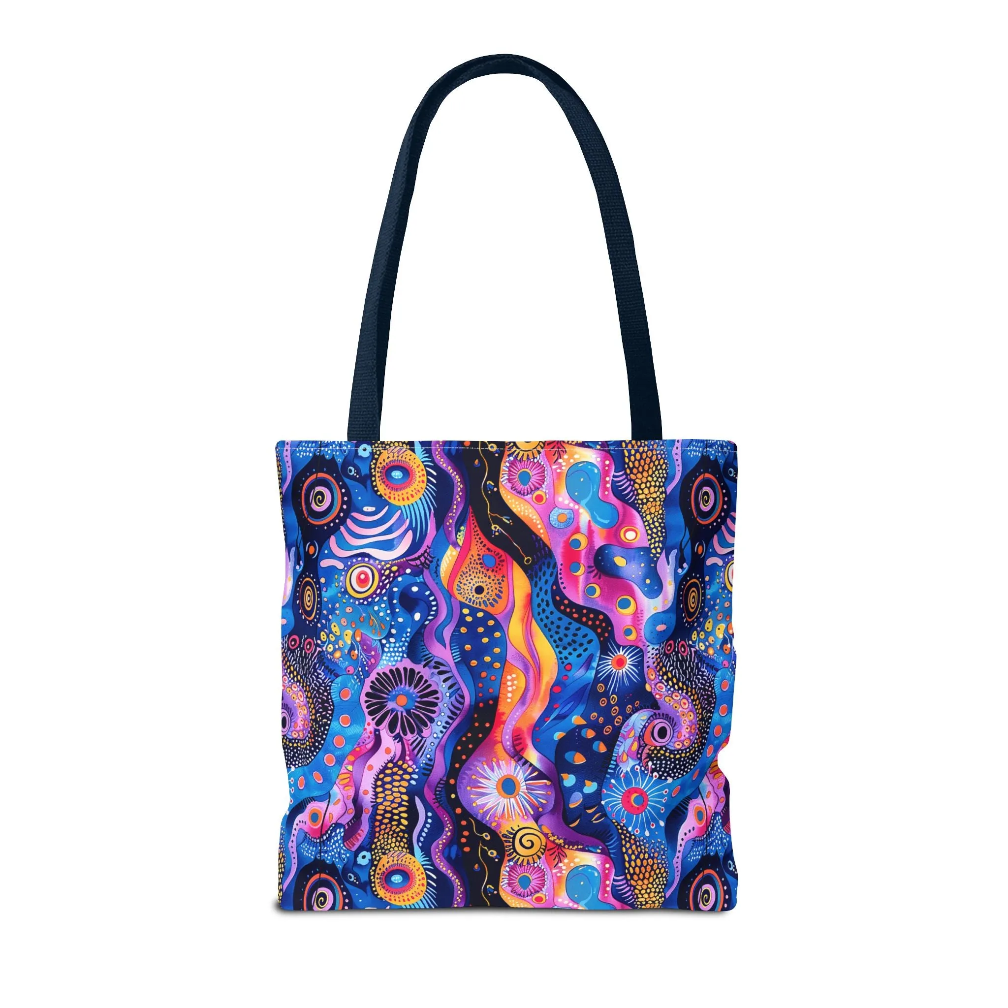 Purple Craziness Tote Bag - Embrace the Purple Chaos, Travel in Style! Available in 3 sizes.