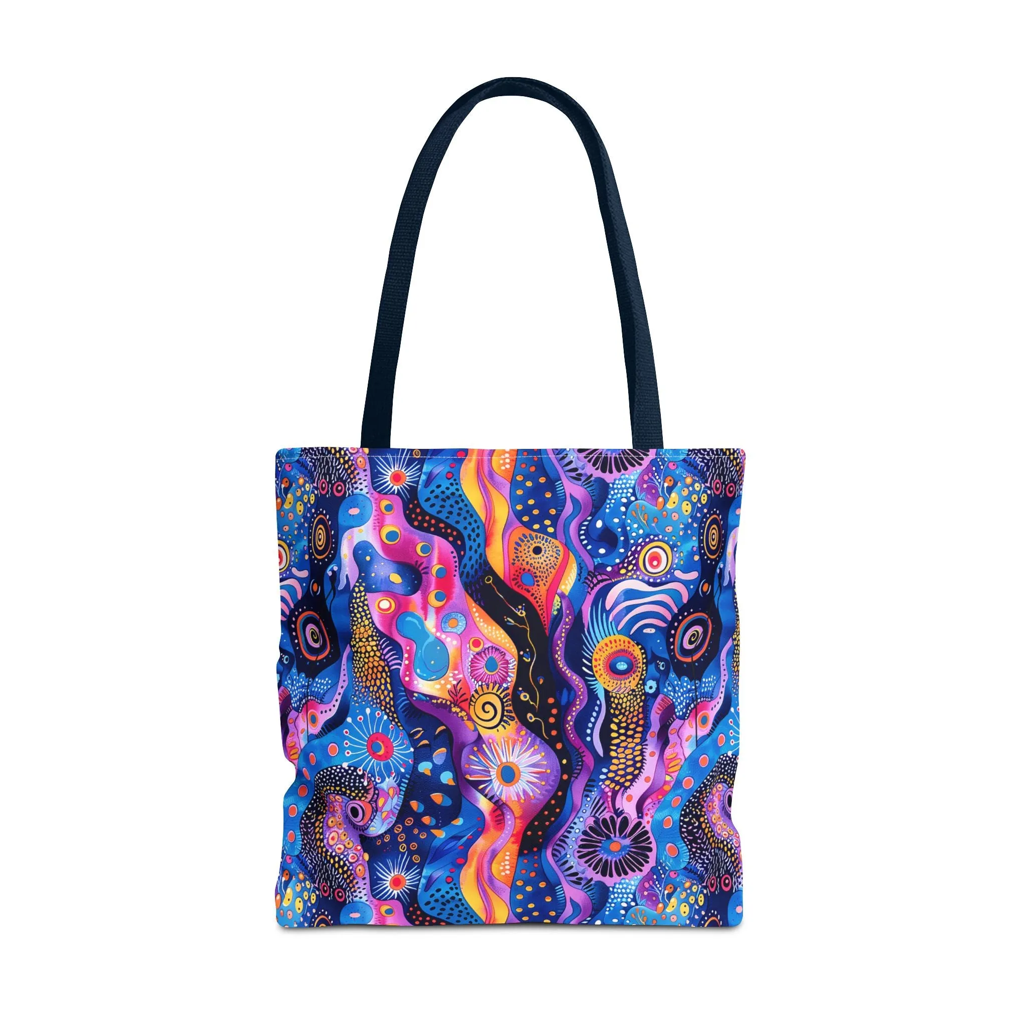 Purple Craziness Tote Bag - Embrace the Purple Chaos, Travel in Style! Available in 3 sizes.