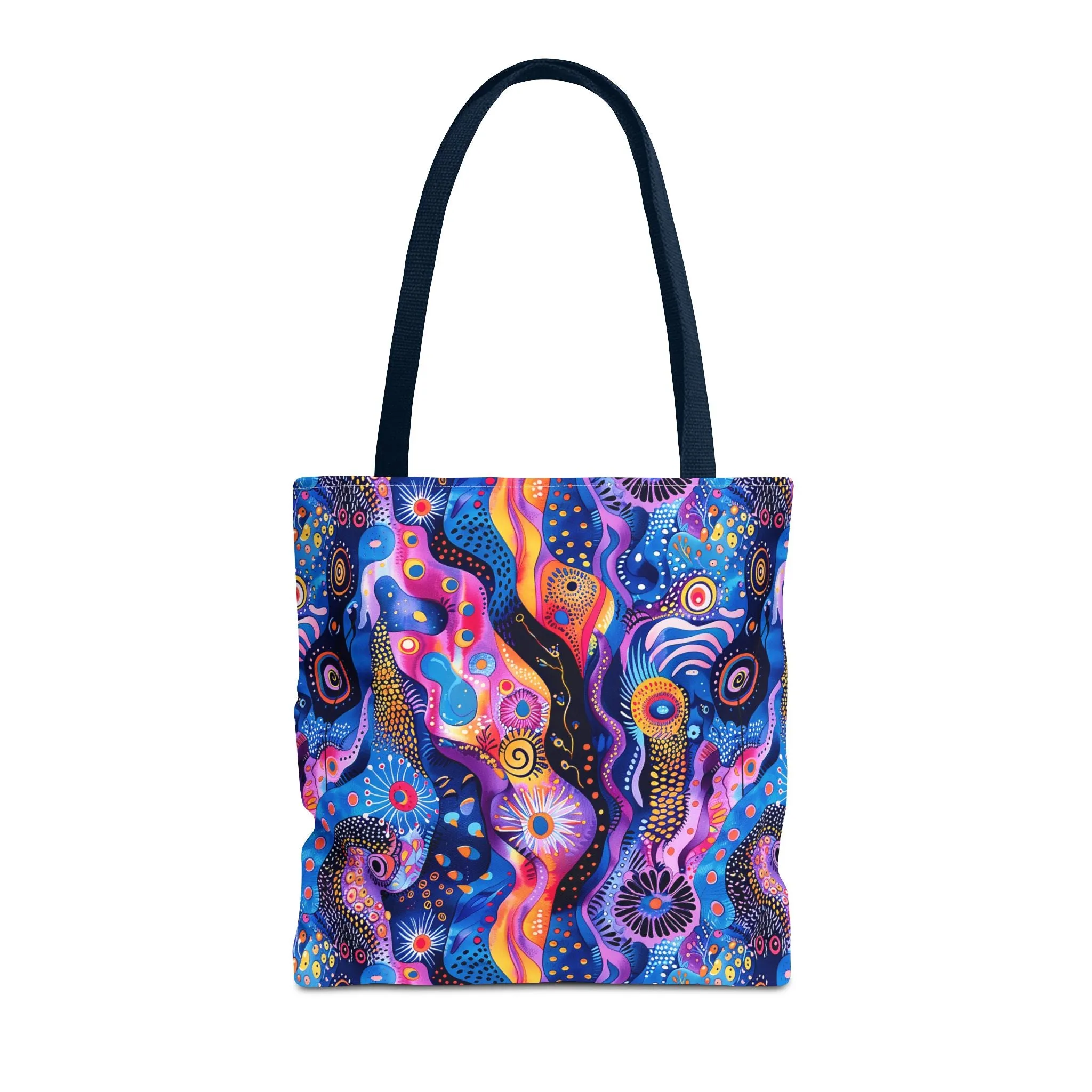Purple Craziness Tote Bag - Embrace the Purple Chaos, Travel in Style! Available in 3 sizes.