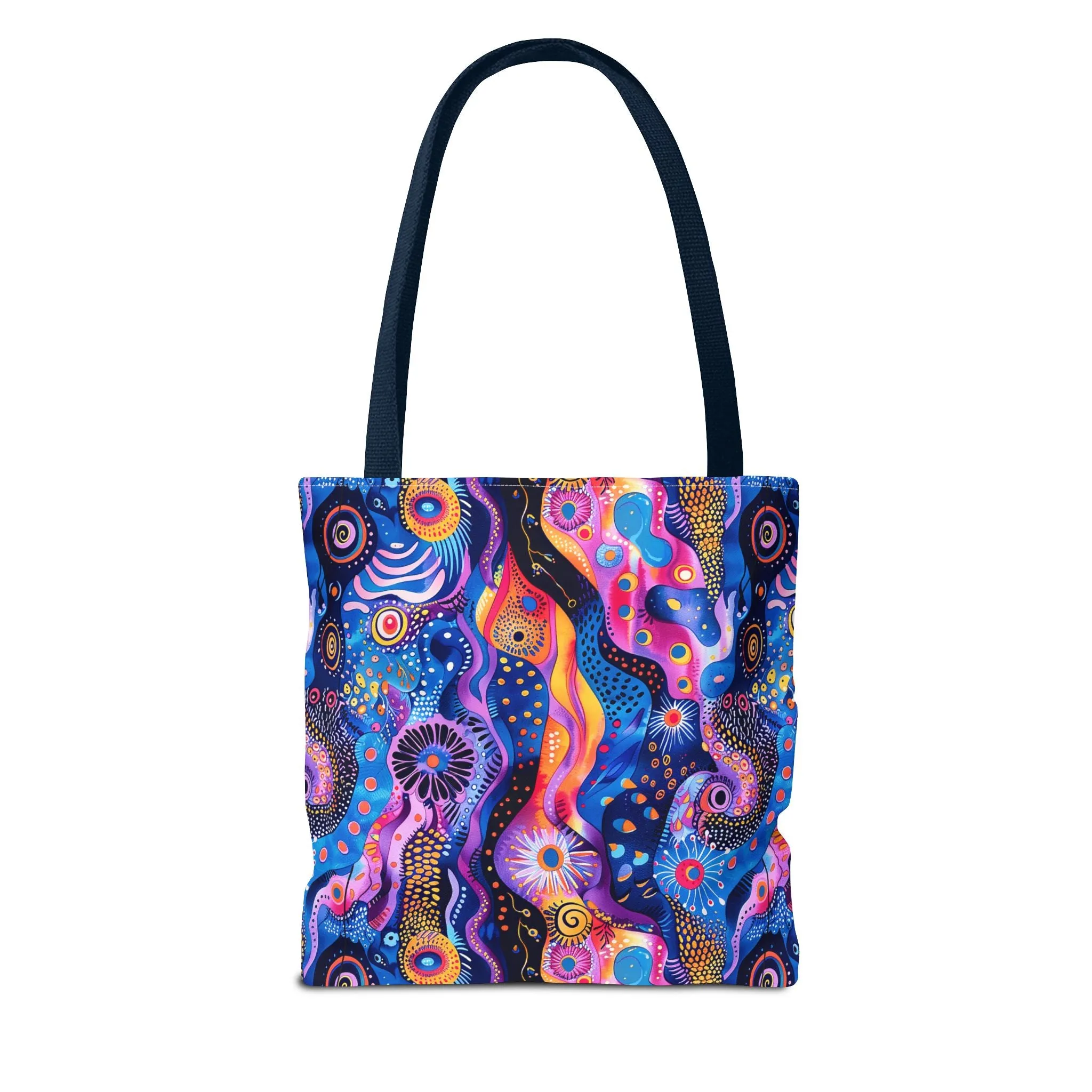 Purple Craziness Tote Bag - Embrace the Purple Chaos, Travel in Style! Available in 3 sizes.