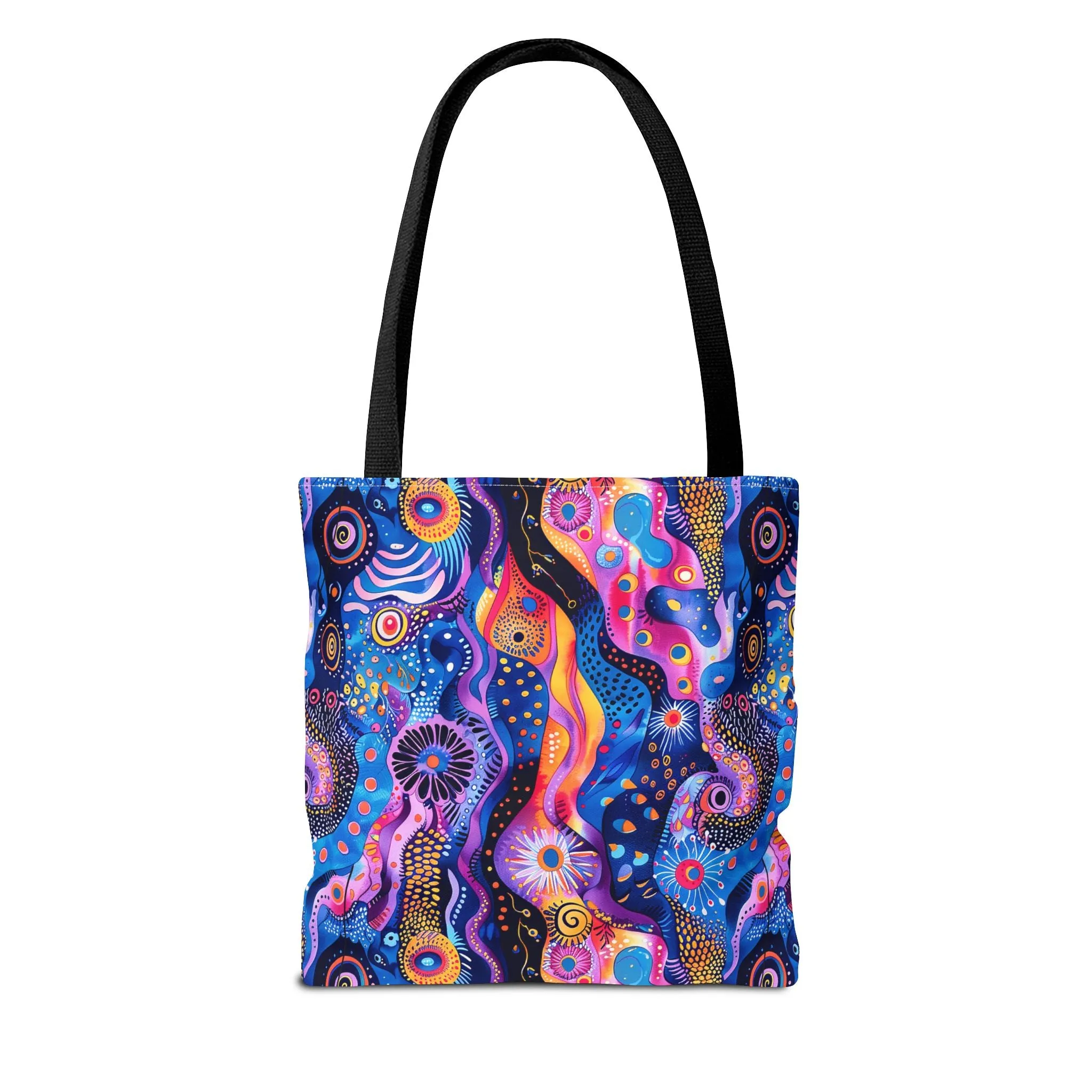 Purple Craziness Tote Bag - Embrace the Purple Chaos, Travel in Style! Available in 3 sizes.