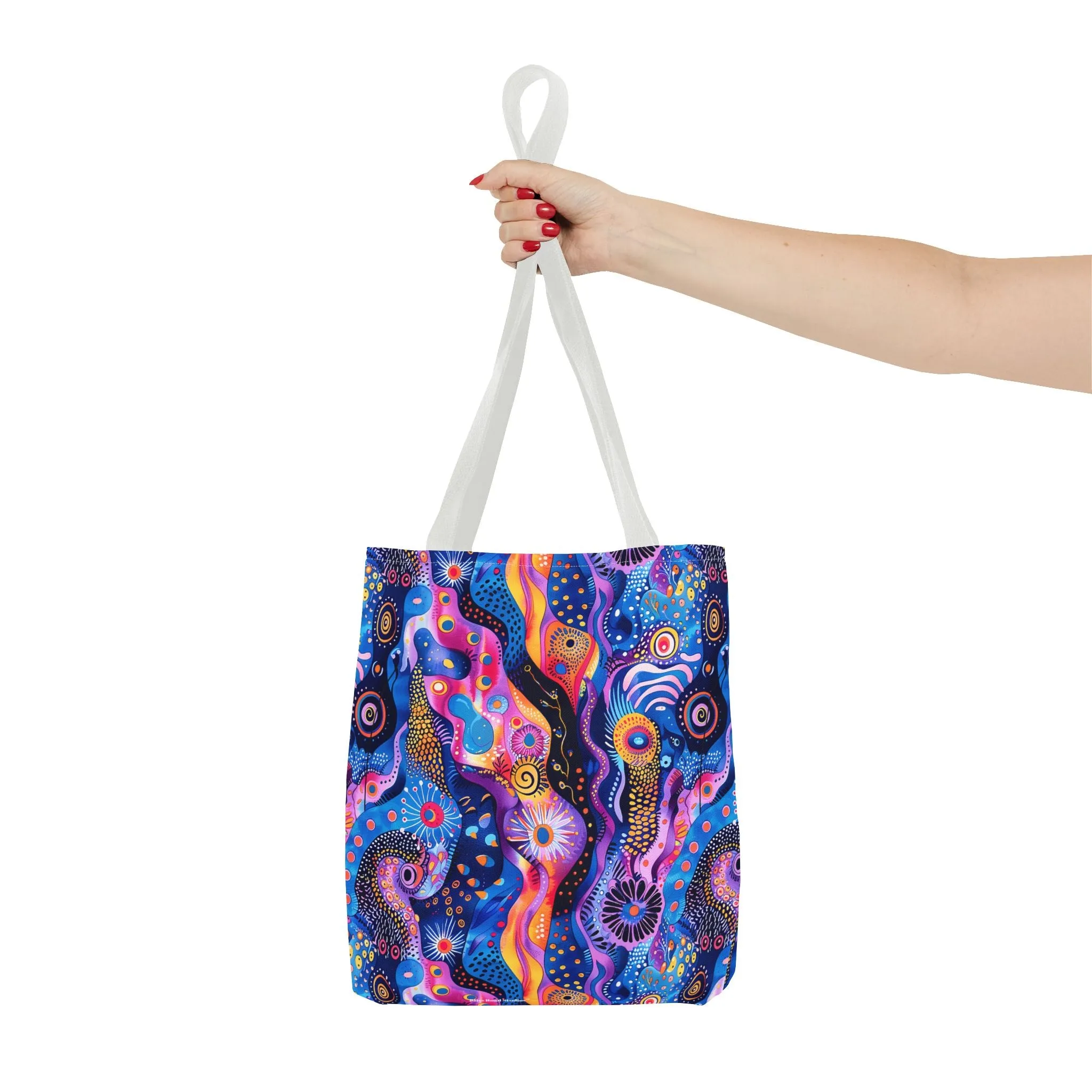 Purple Craziness Tote Bag - Embrace the Purple Chaos, Travel in Style! Available in 3 sizes.