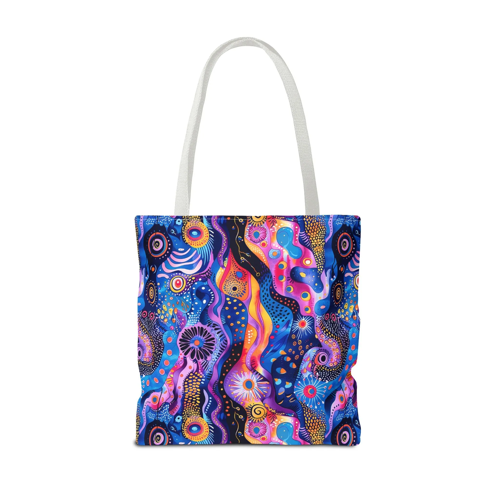 Purple Craziness Tote Bag - Embrace the Purple Chaos, Travel in Style! Available in 3 sizes.