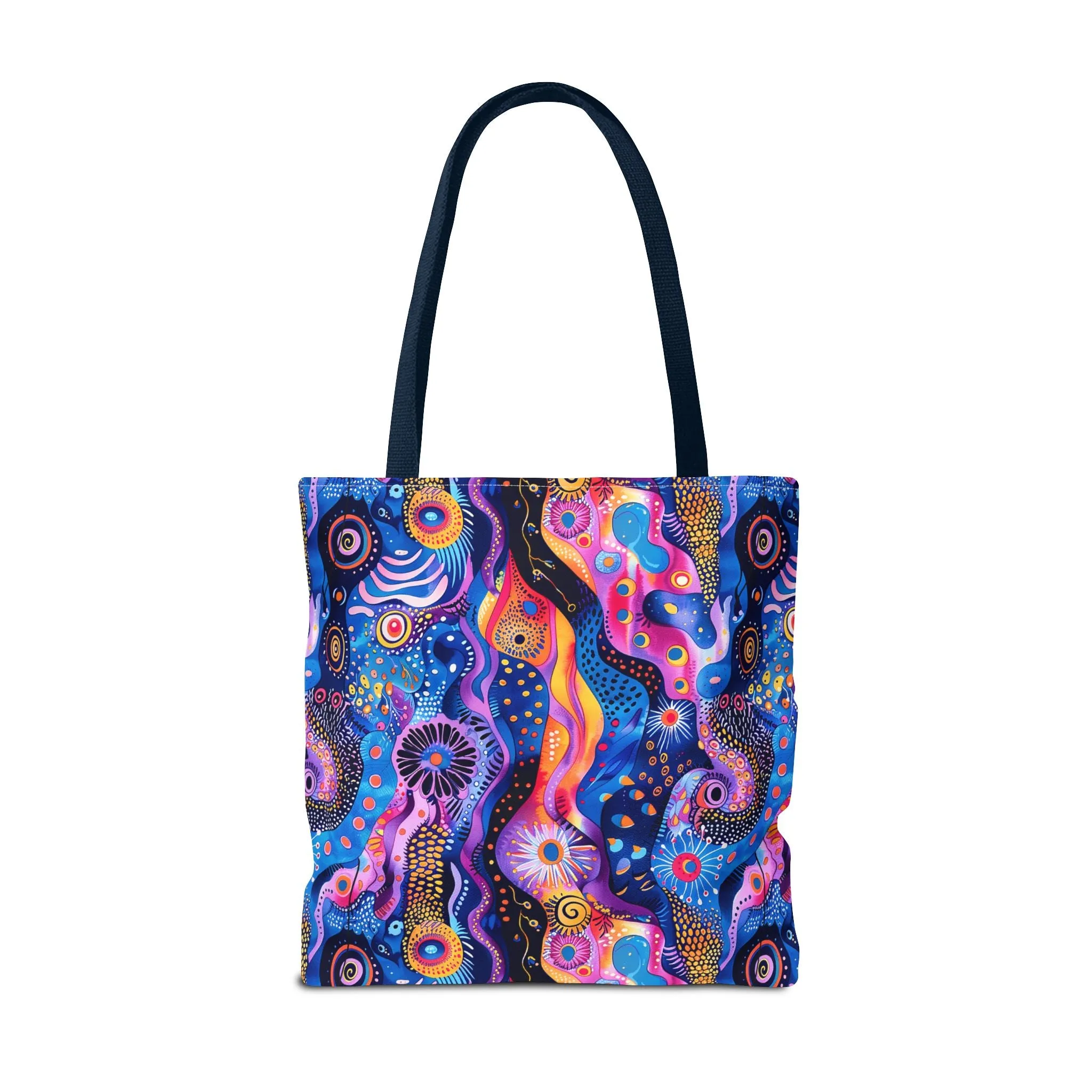 Purple Craziness Tote Bag - Embrace the Purple Chaos, Travel in Style! Available in 3 sizes.