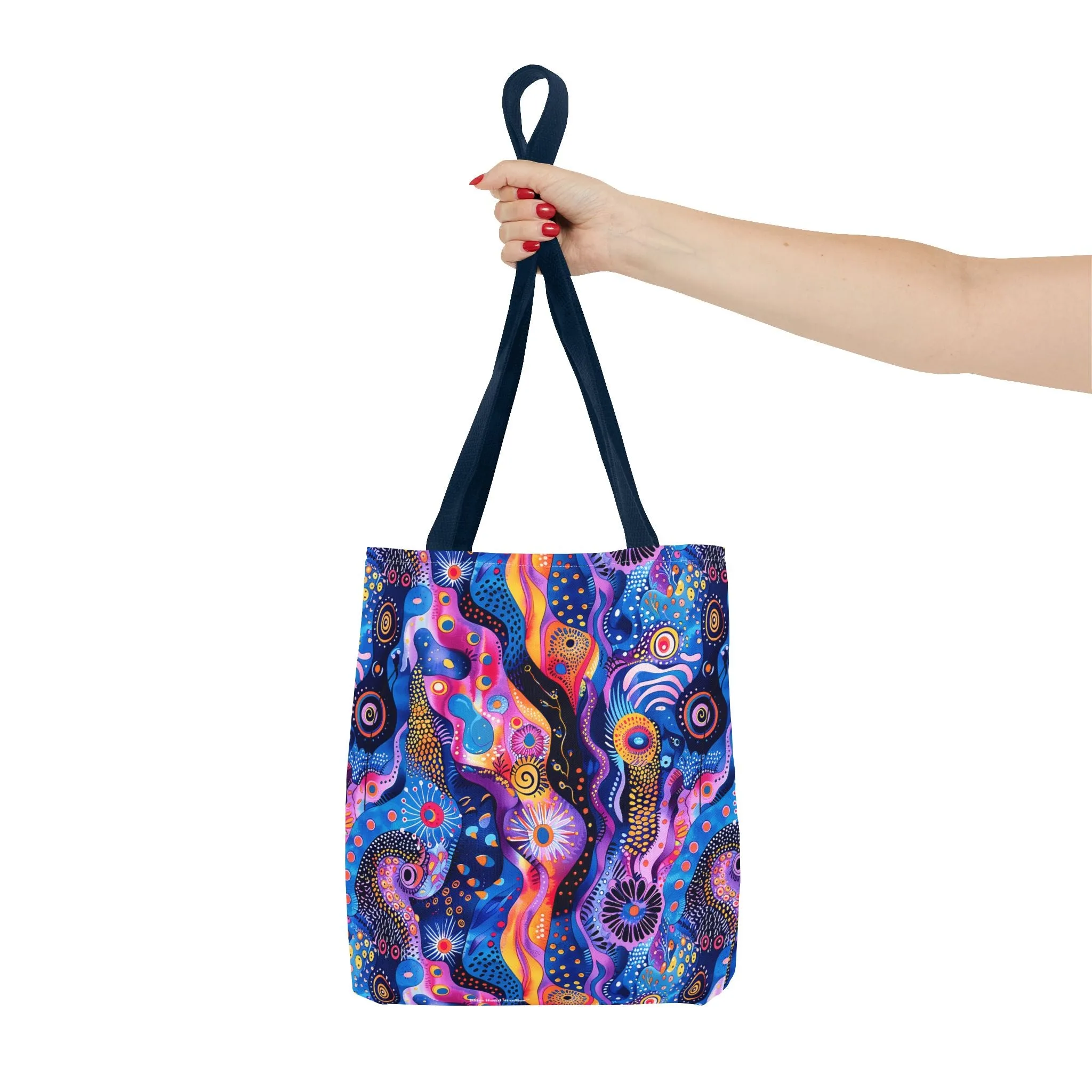 Purple Craziness Tote Bag - Embrace the Purple Chaos, Travel in Style! Available in 3 sizes.