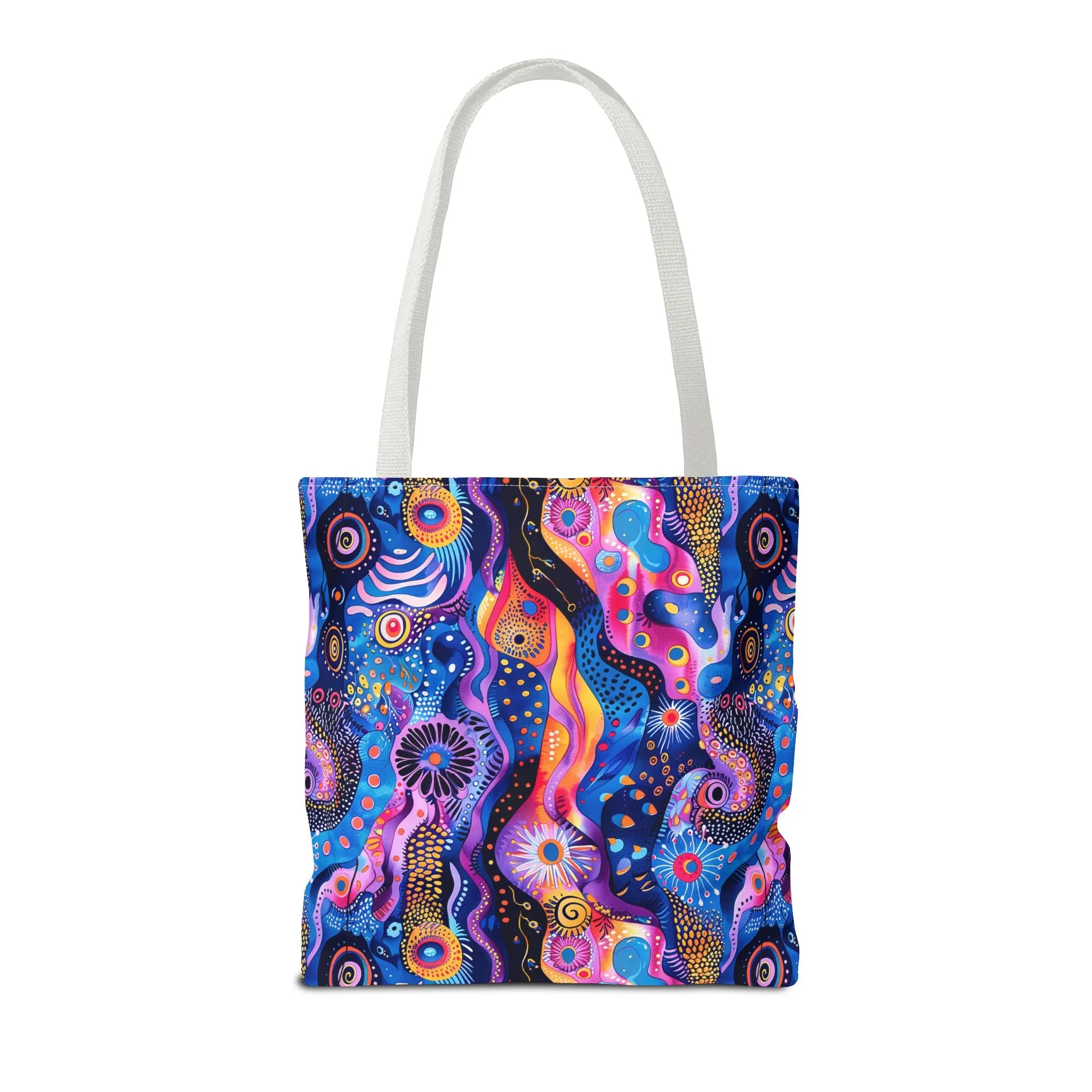 Purple Craziness Tote Bag - Embrace the Purple Chaos, Travel in Style! Available in 3 sizes.