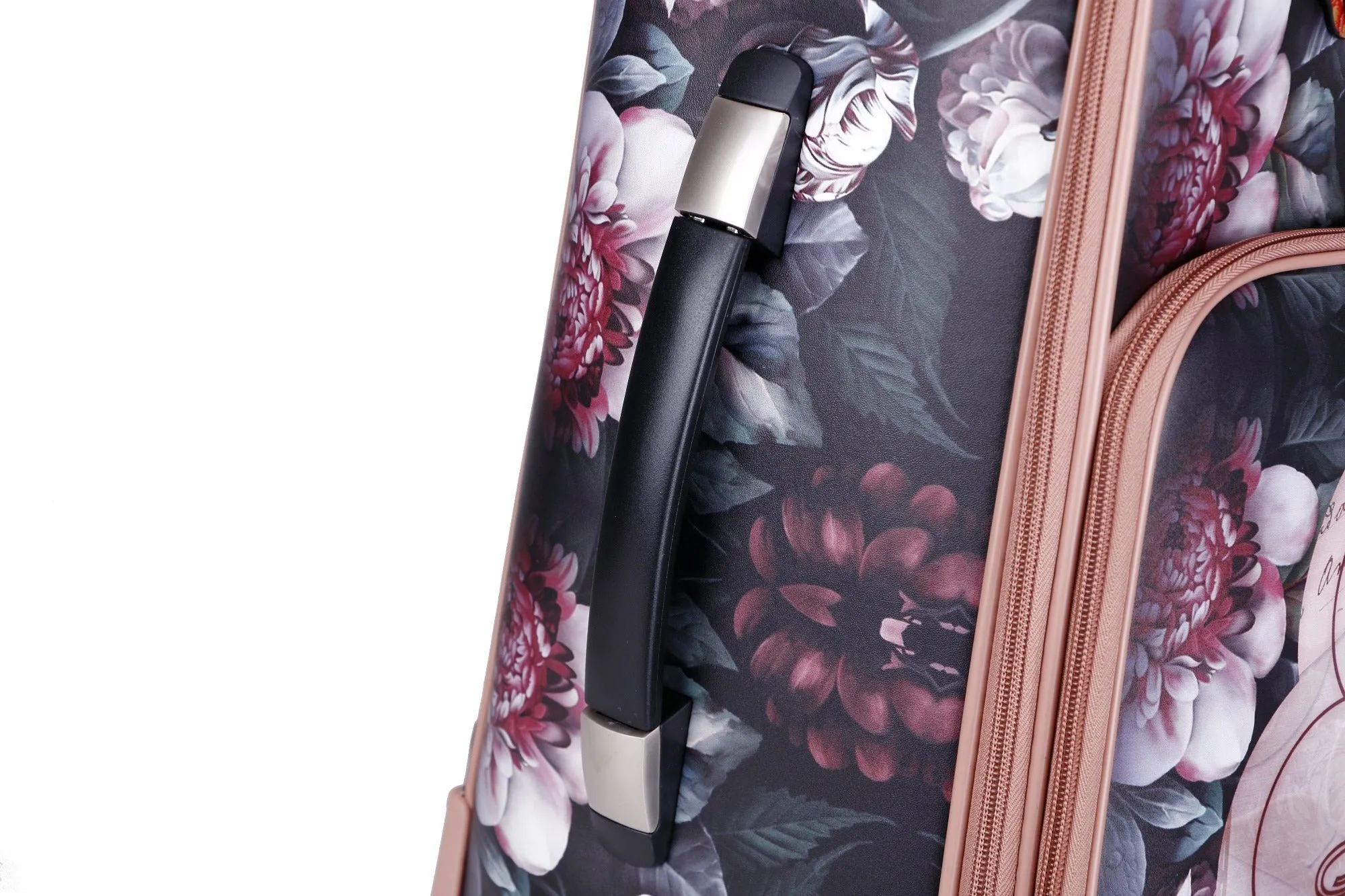 Queen Arosa Carry-on Vegan Leather Luggage With Spinners [BGL6999]