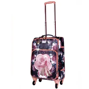 Queen Arosa Carry-on Vegan Leather Luggage With Spinners [BGL6999]