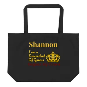 Queen Large organic tote bag
