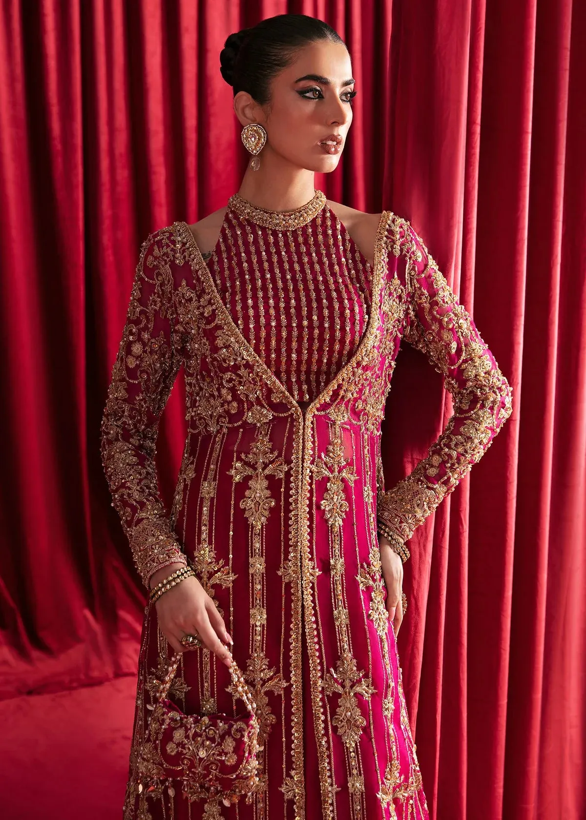 Raspberry Radiance Bridal Lehenga