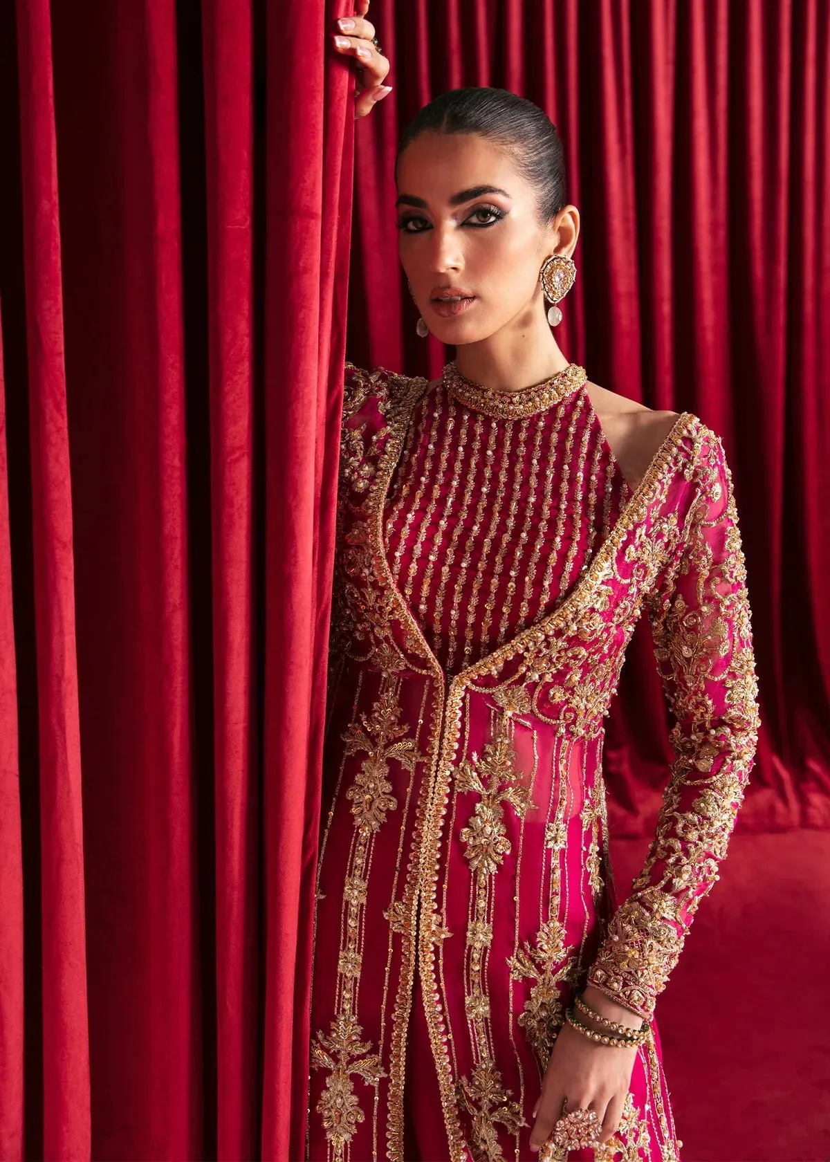 Raspberry Radiance Bridal Lehenga