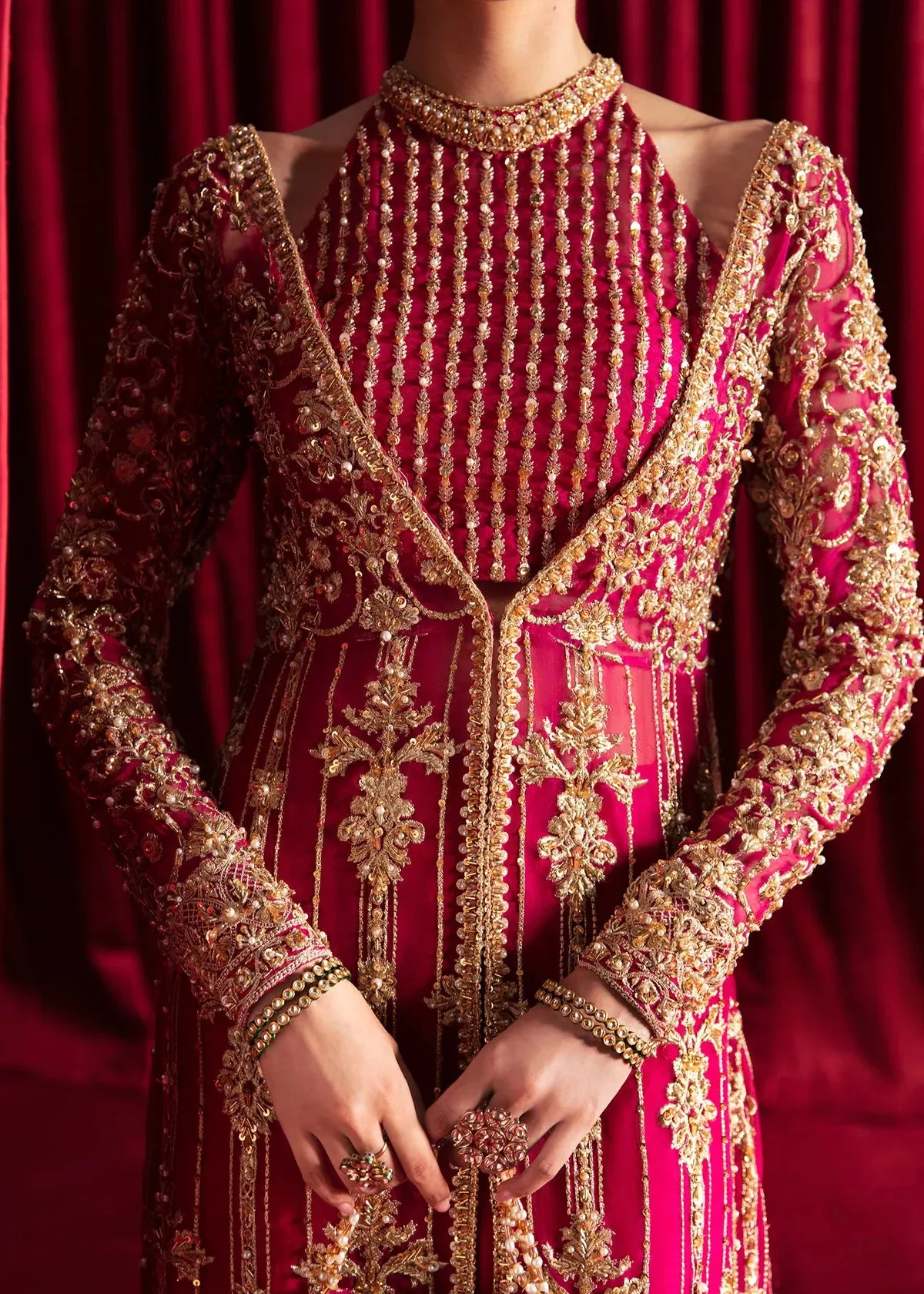 Raspberry Radiance Bridal Lehenga