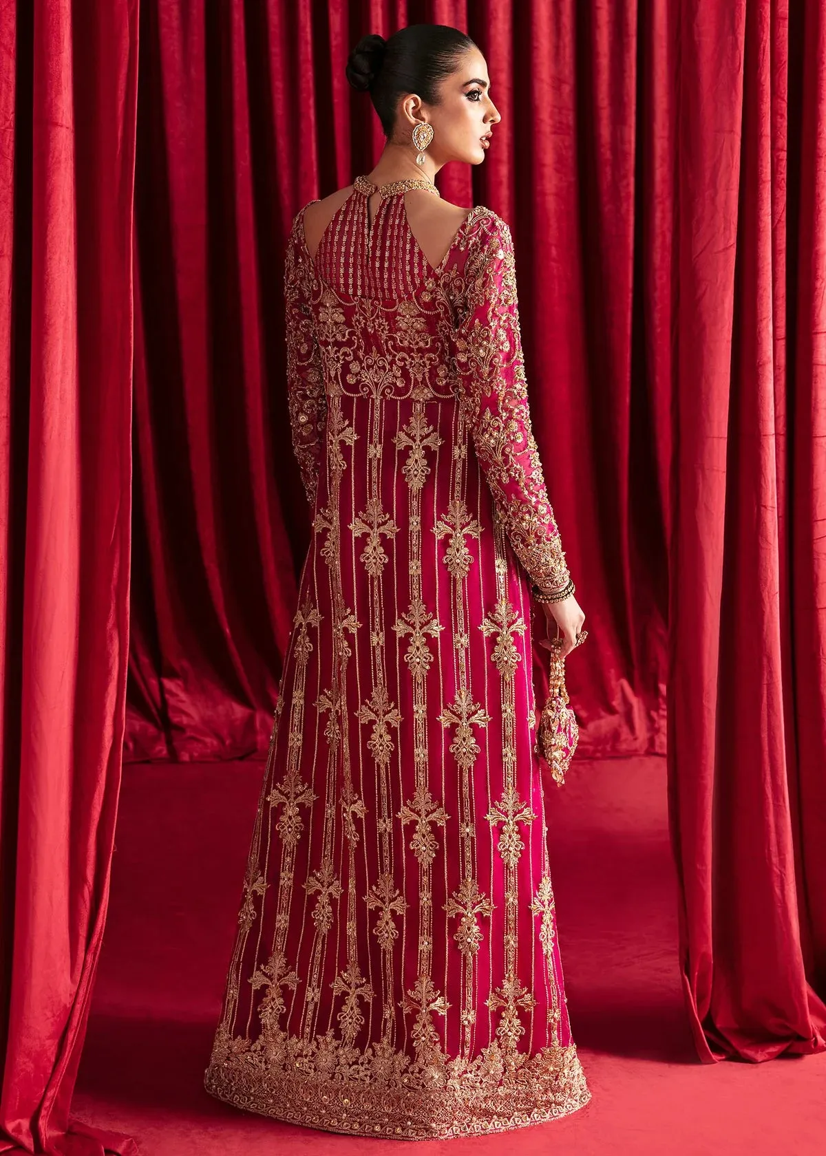 Raspberry Radiance Bridal Lehenga