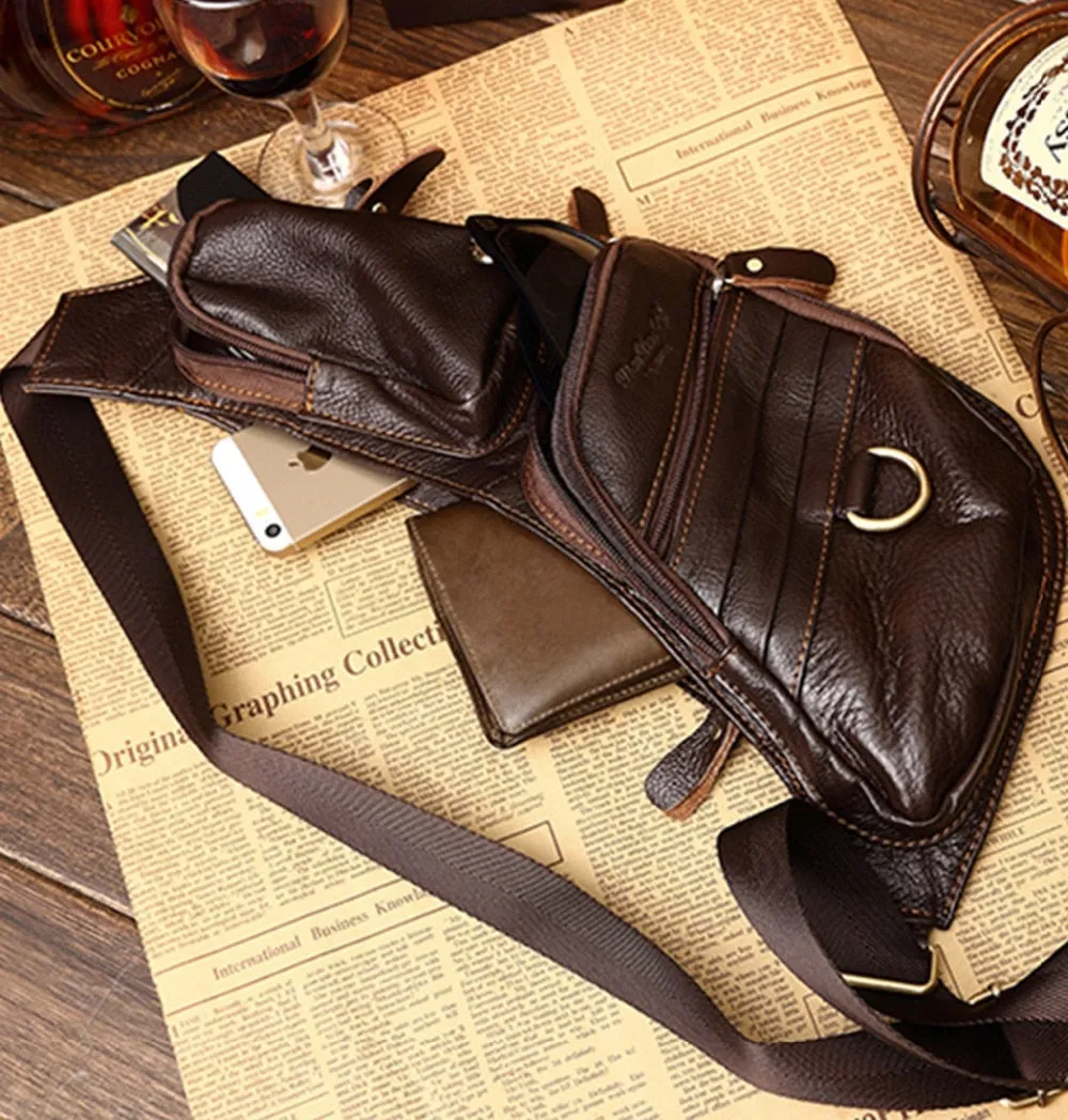 Real Cowhide Retro Crossbody Bag