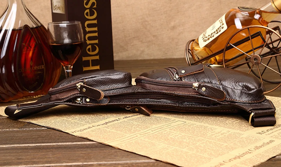 Real Cowhide Retro Crossbody Bag