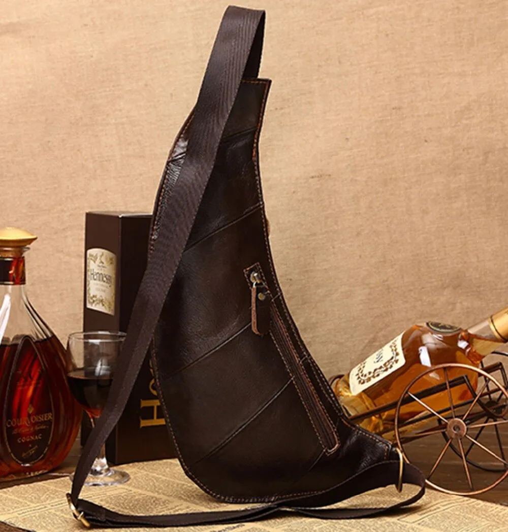 Real Cowhide Retro Crossbody Bag