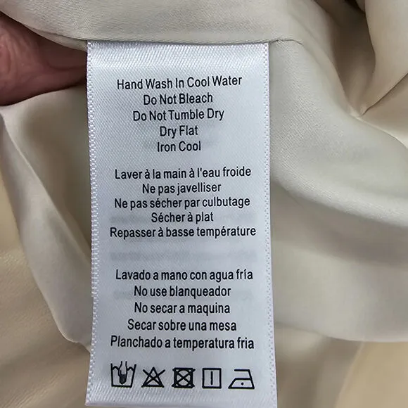 Revolve Weworewhat Woman XS Vegan Leather Blazer Fully Lined Ivory Academia NEW