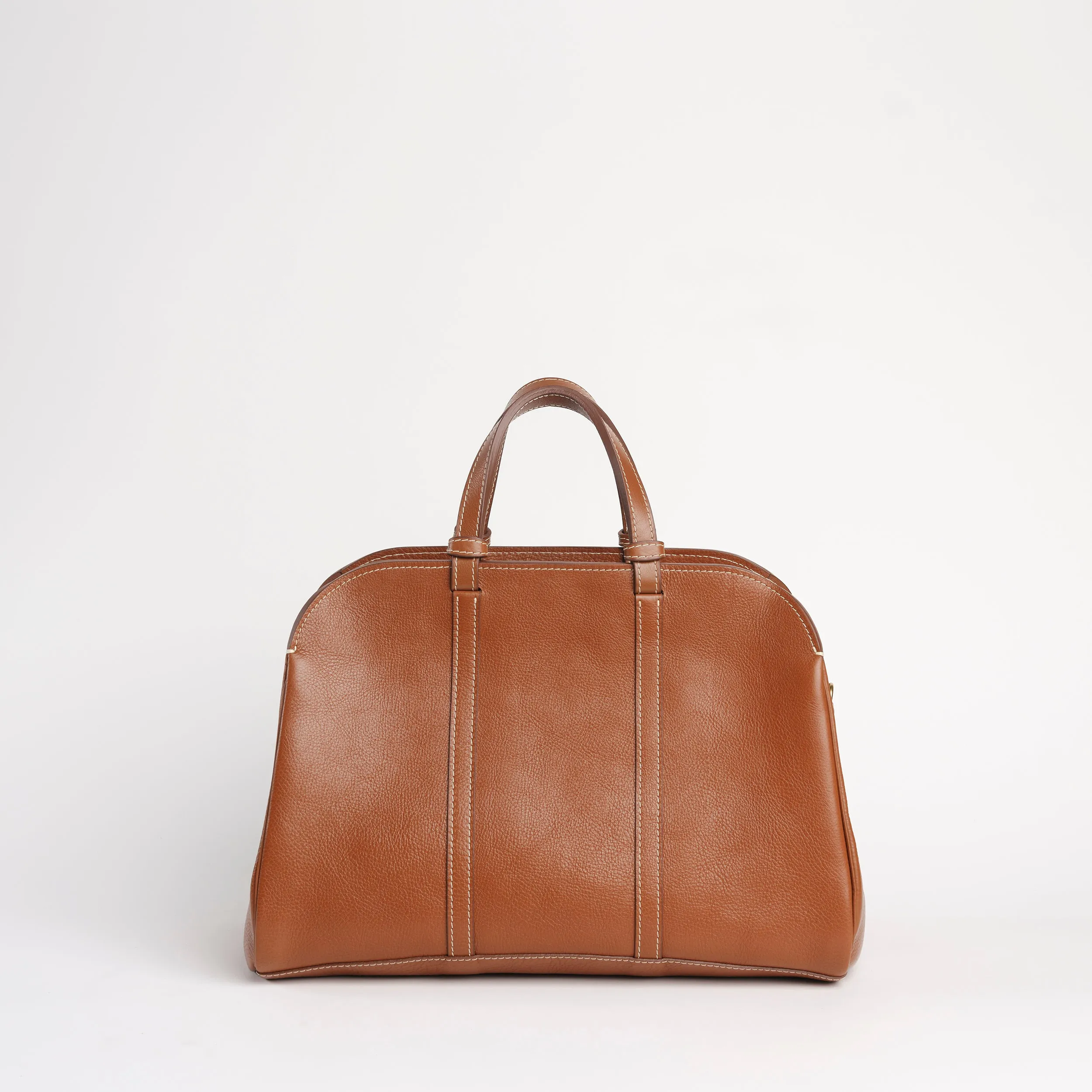 Rhodes Small Duffel in Leather Brown
