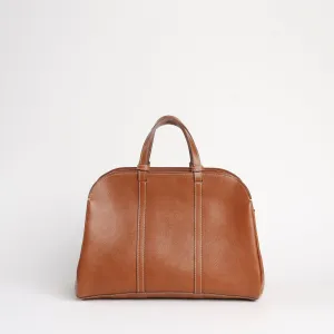 Rhodes Small Duffel in Leather Brown