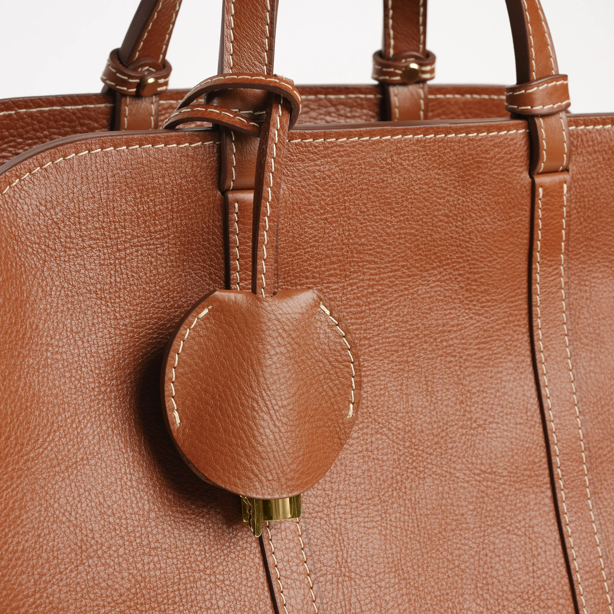 Rhodes Small Duffel in Leather Brown