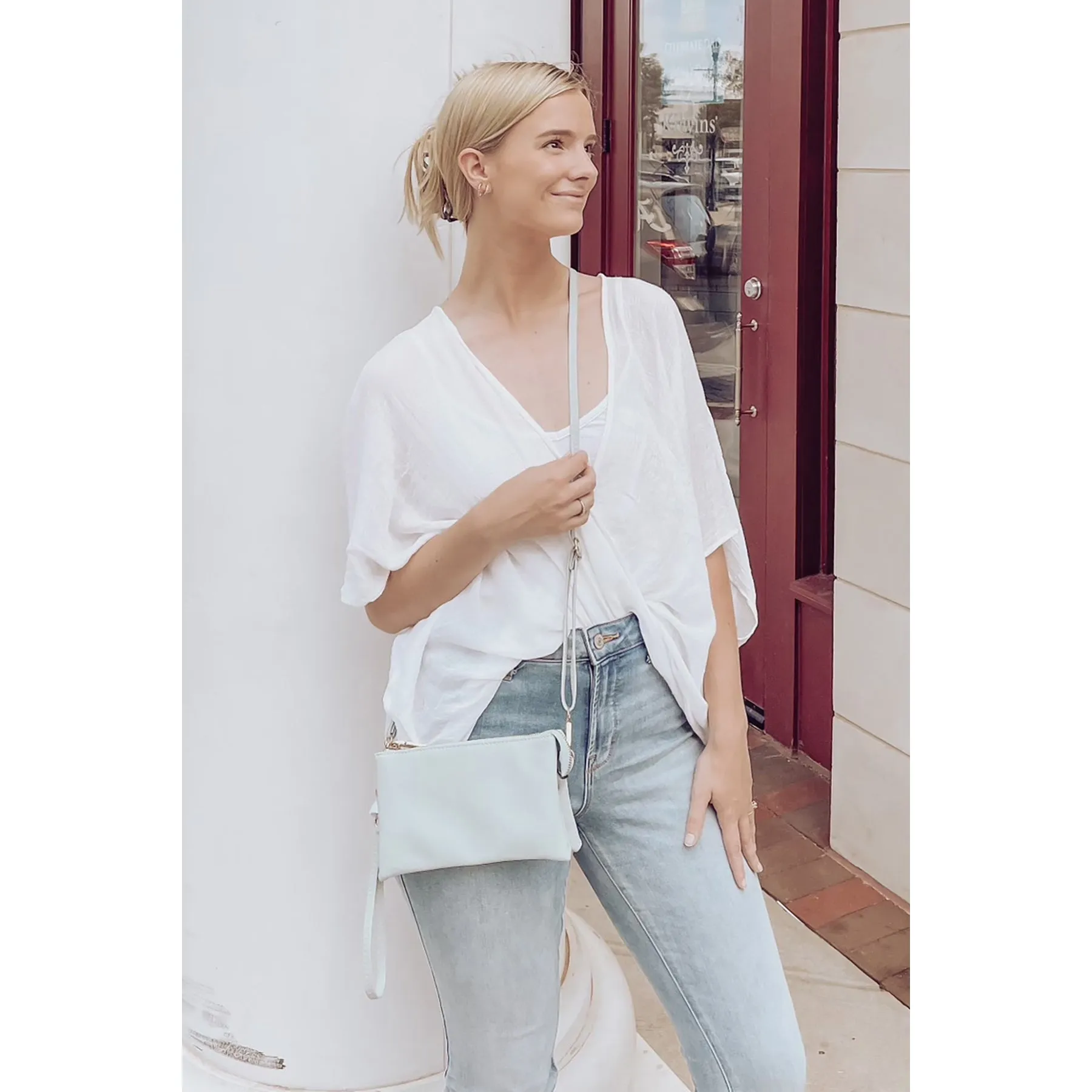 Riley 3 Compartment Crossbody/Wristlet