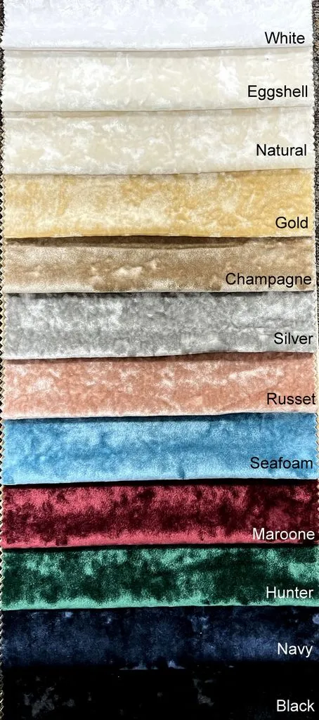 Riverdale Crushed Velvet Fabric, 118 Inch. in Width, | Home Décor