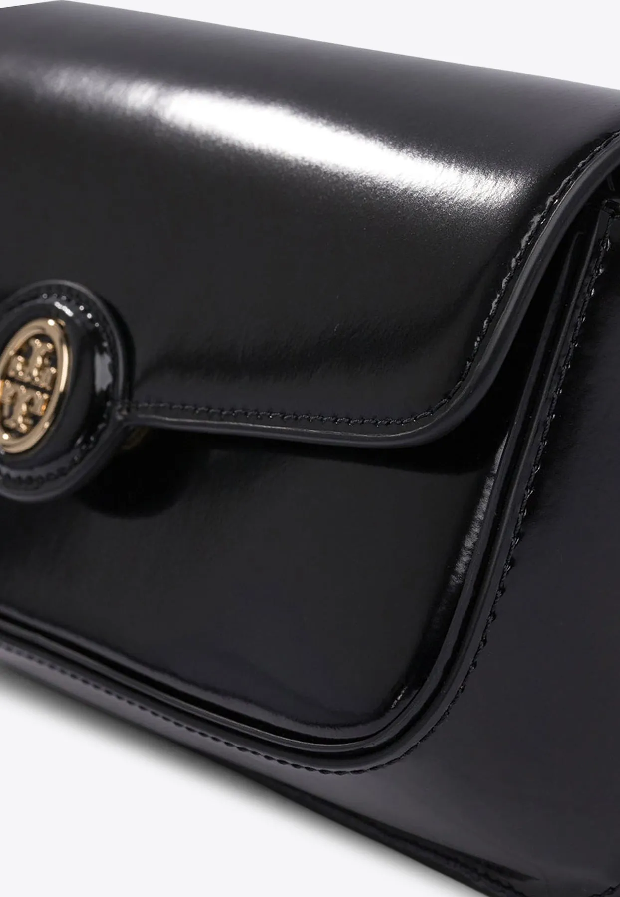 Robinson Spazzolato Patent Leather Shoulder Bag