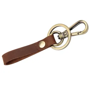 Rockcow Full Grain Leather Key Chain Personalized Key Ring Husband Gift Boyfriend Gift 8432