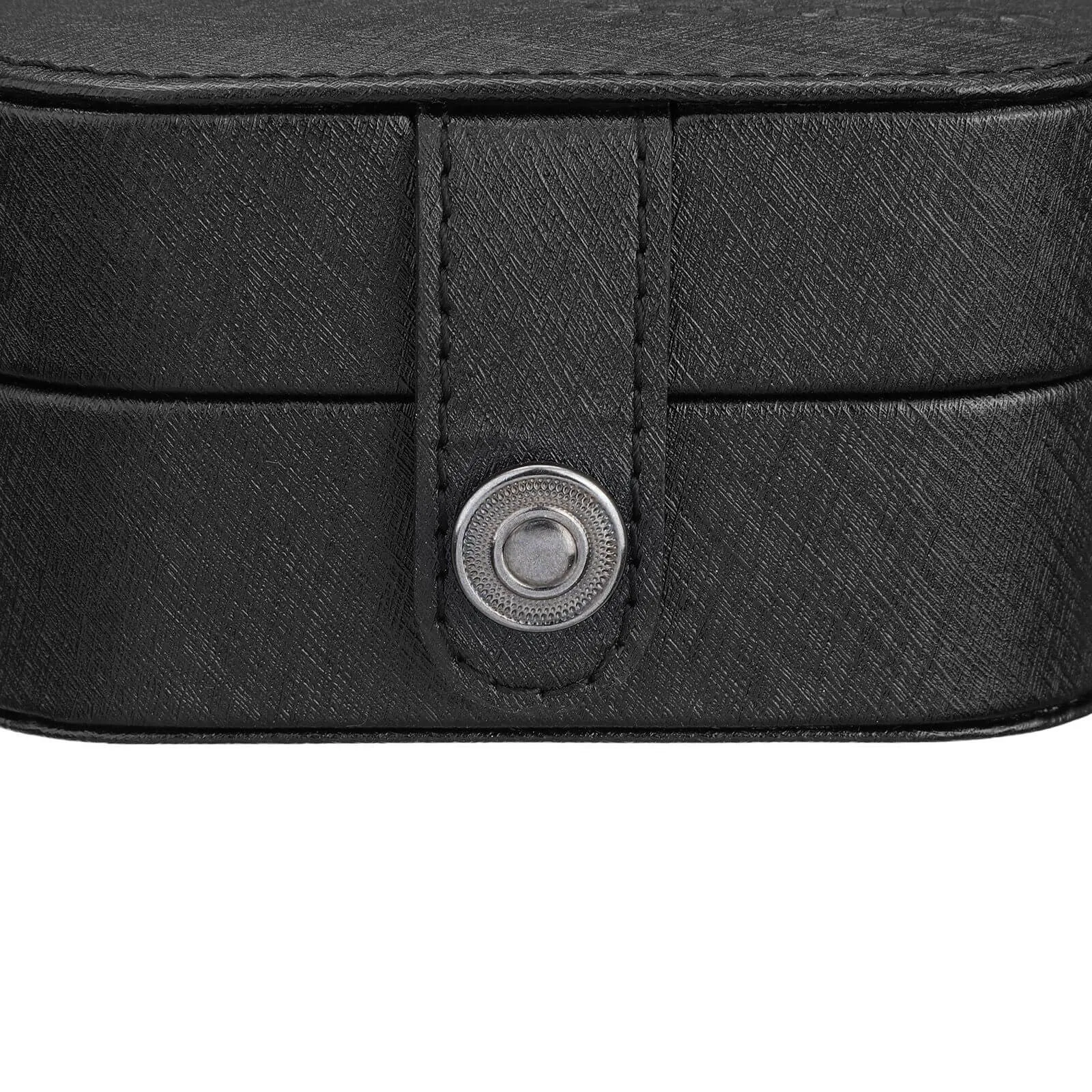 Rootz Portable Jewelry Box - Travel Case - Organizer - Compact Design - PU Material - Keeps Jewelry in Order - 15cm x 10cm x 5cm